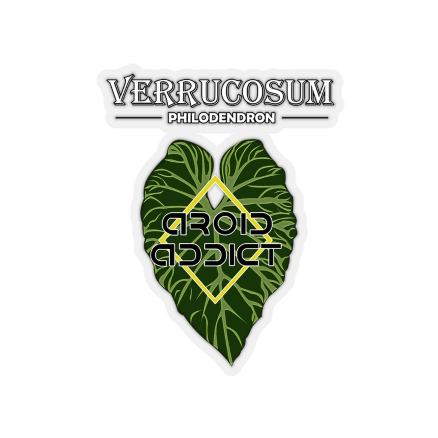 Kiss-Cut Stickers Philodendron Verrucosum