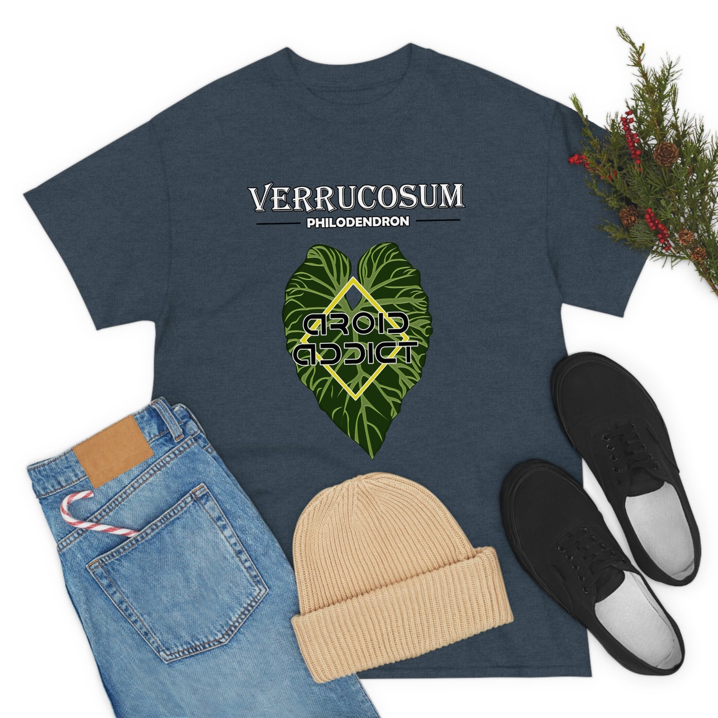 Philodendron Verrucosum Lovers Unisex Heavy Cotton Tee