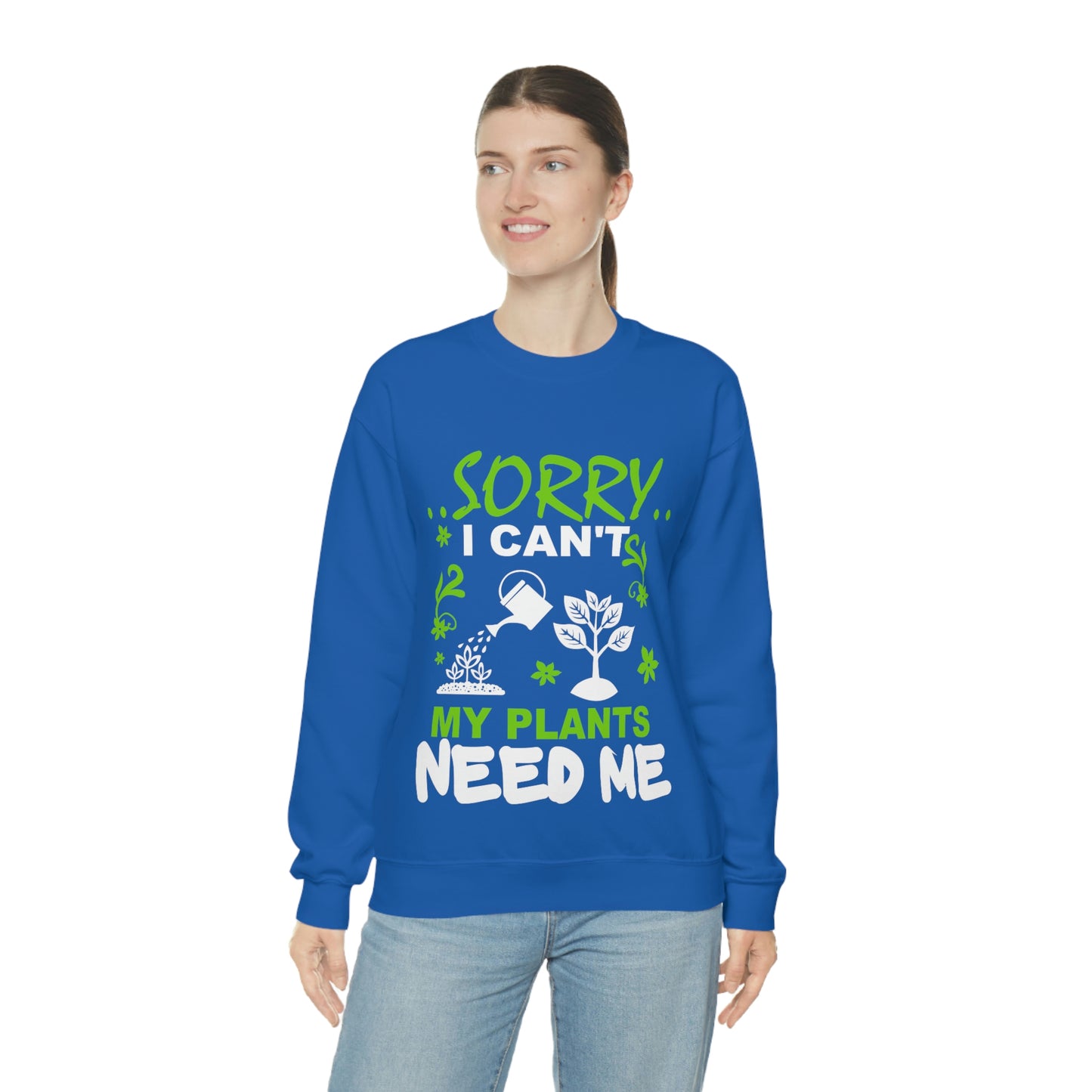 My Plant Need Me Unisex Heavy Blend™ Crewneck Sweatshirt