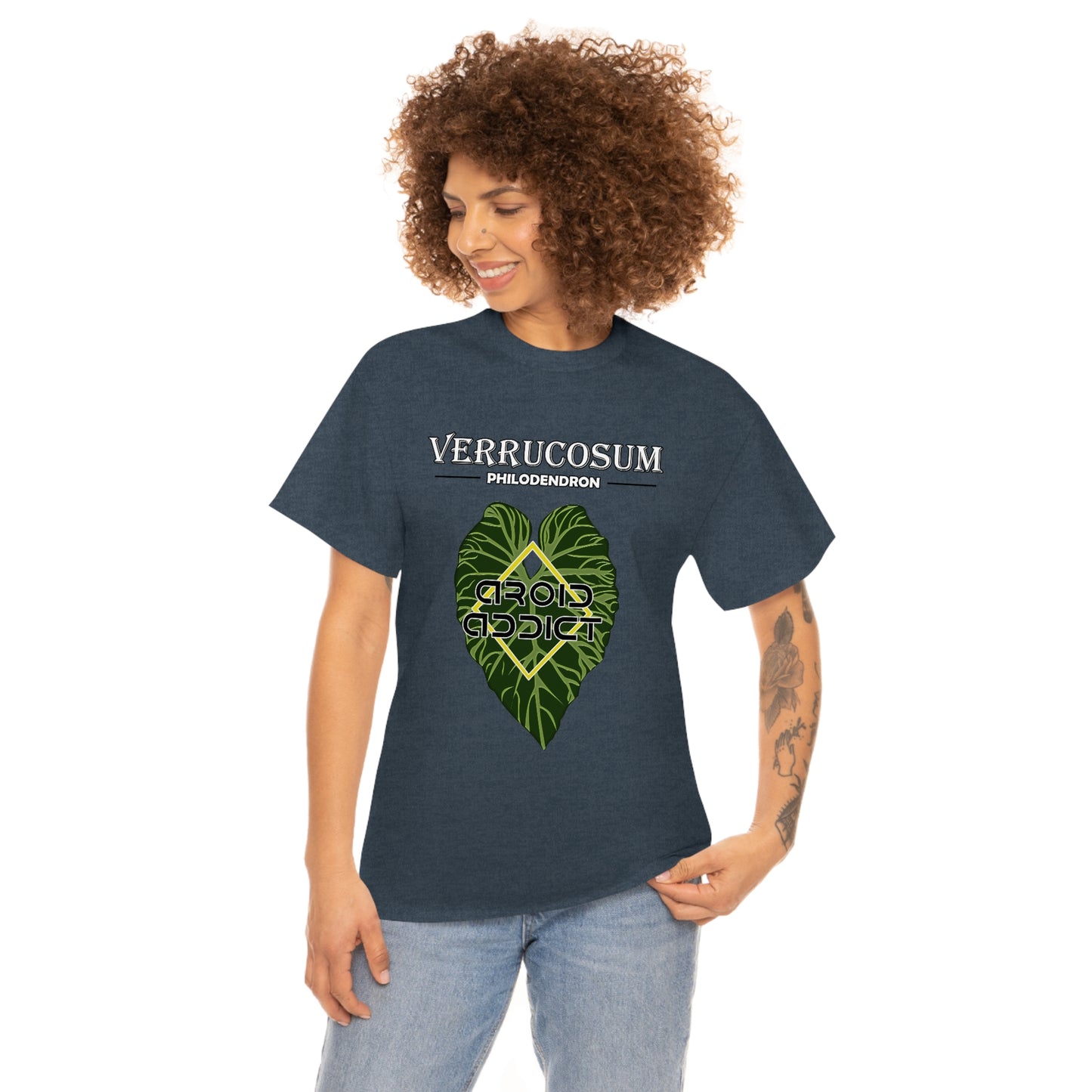 Philodendron Verrucosum Lovers Unisex Heavy Cotton Tee