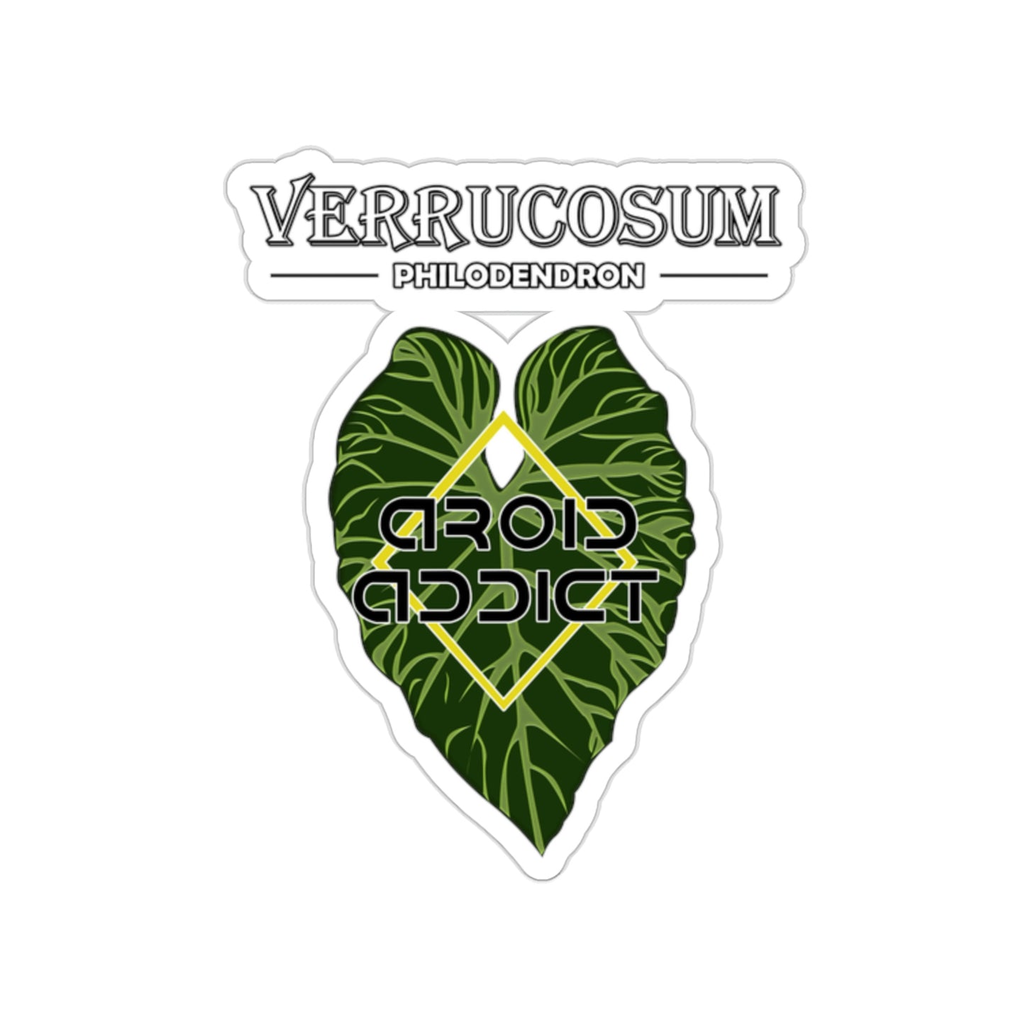 Kiss-Cut Stickers Philodendron Verrucosum