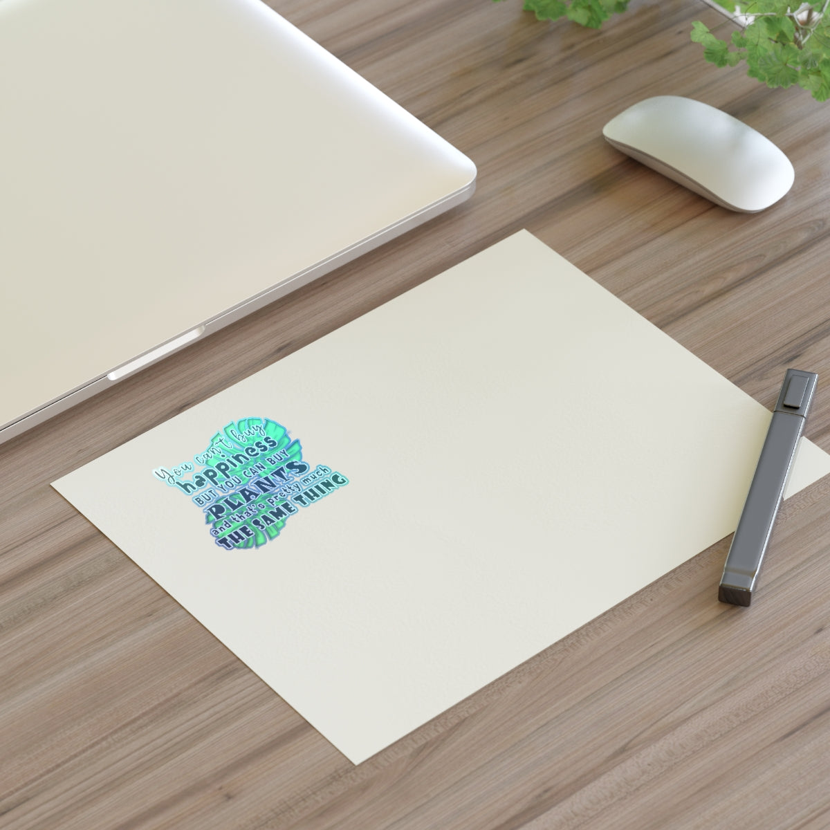 Sticker Sheets you can't buy happiness but you can buy plants Plants Lover Quotes Gift idea