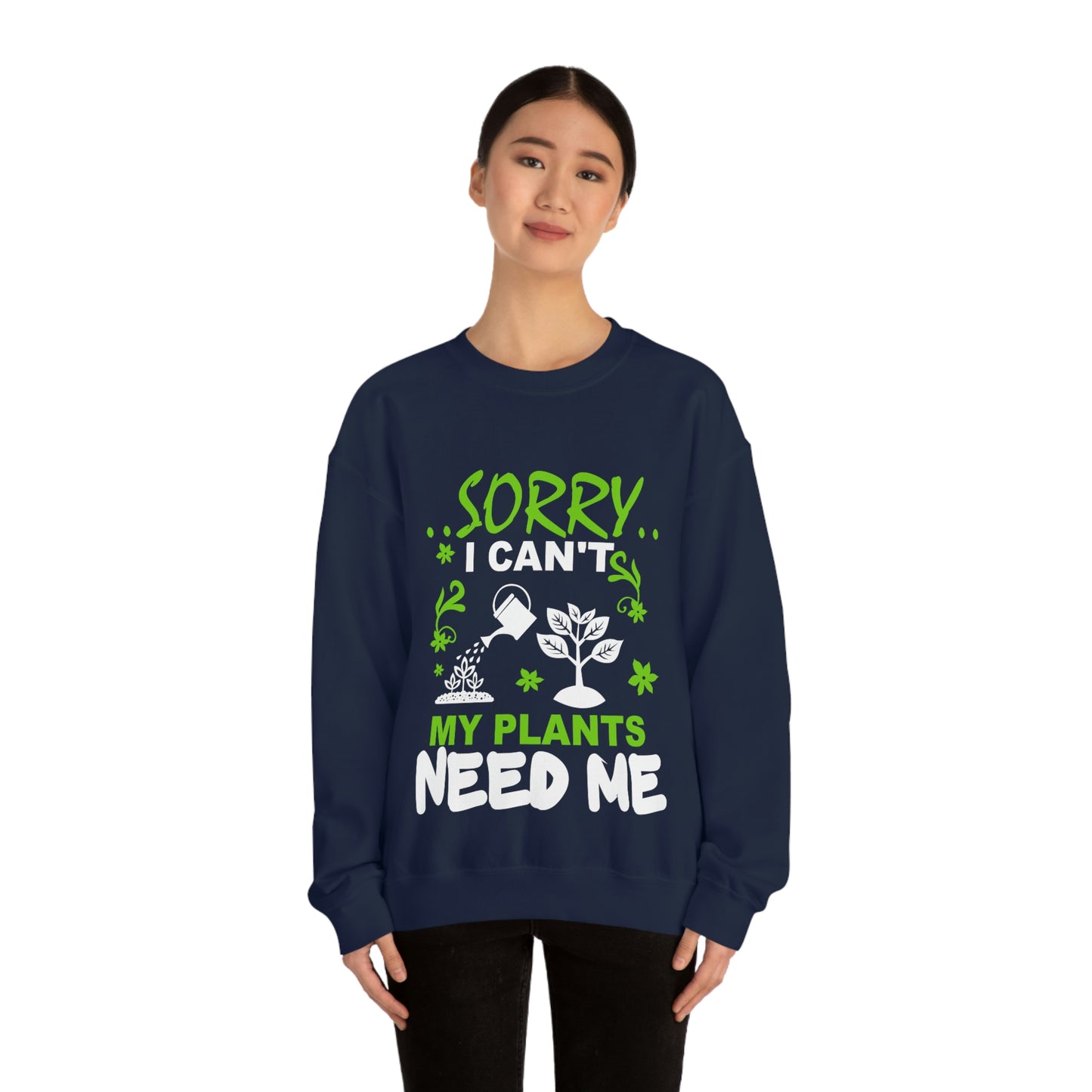 My Plant Need Me Unisex Heavy Blend™ Crewneck Sweatshirt