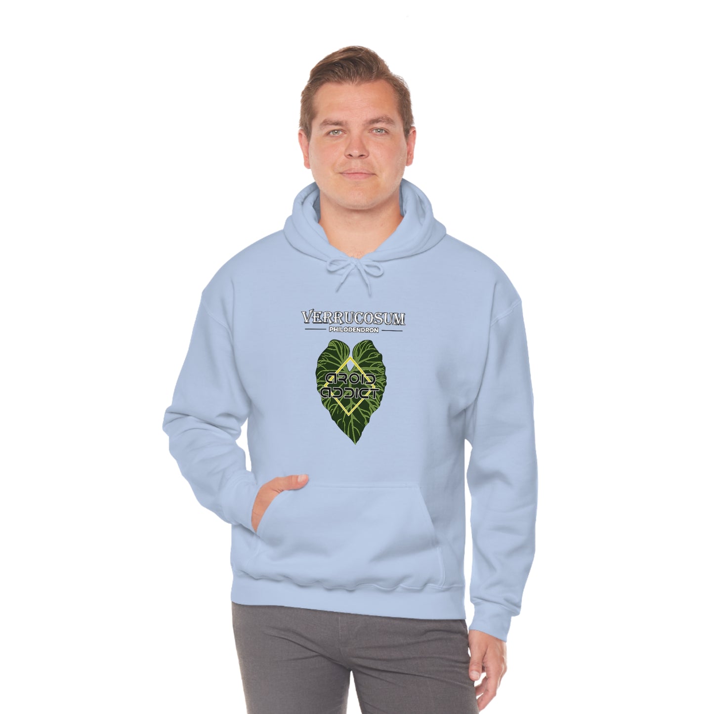 Philodendron Verrucosum Unisex Heavy Blend™ Hooded Sweatshirt