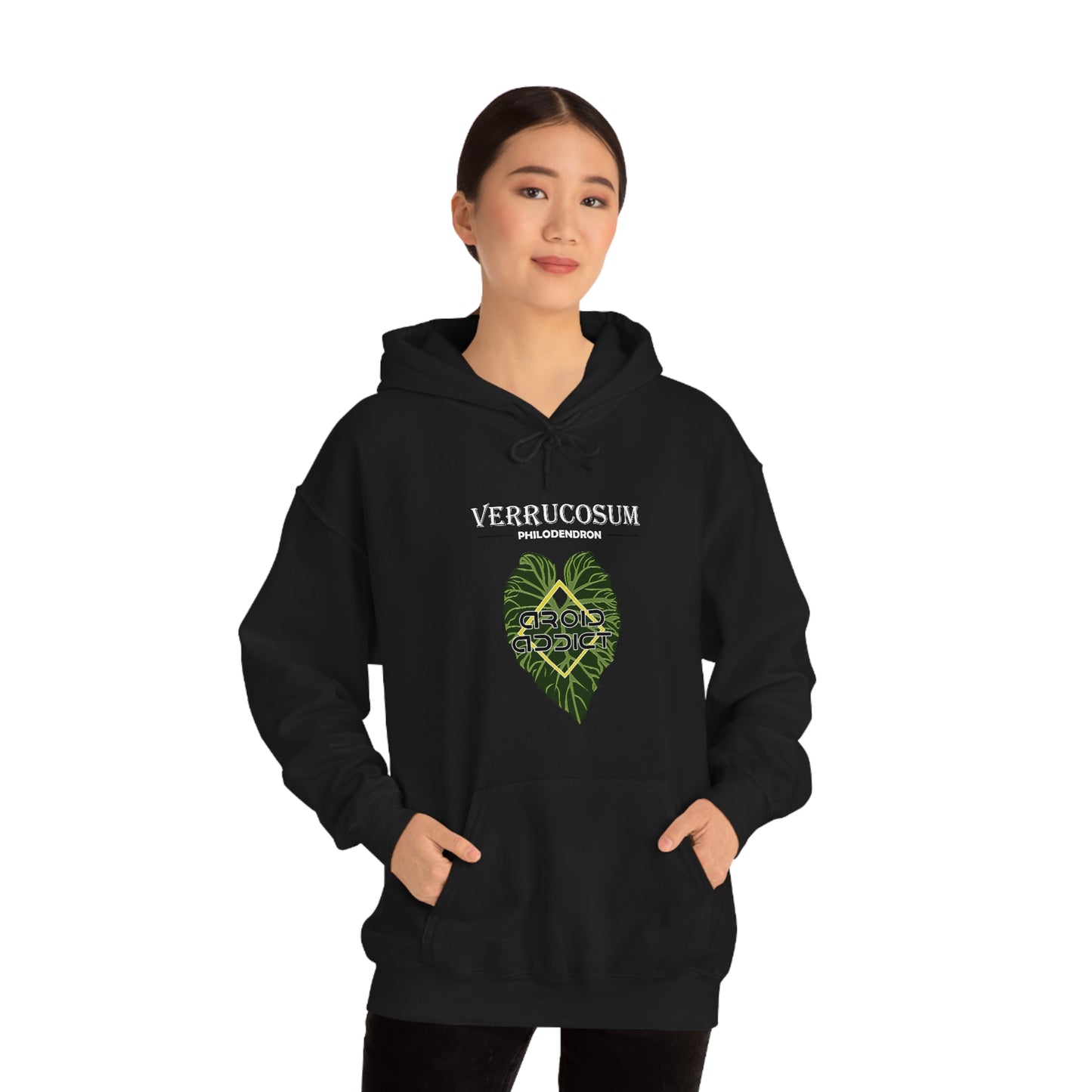 Philodendron Verrucosum Unisex Heavy Blend™ Hooded Sweatshirt