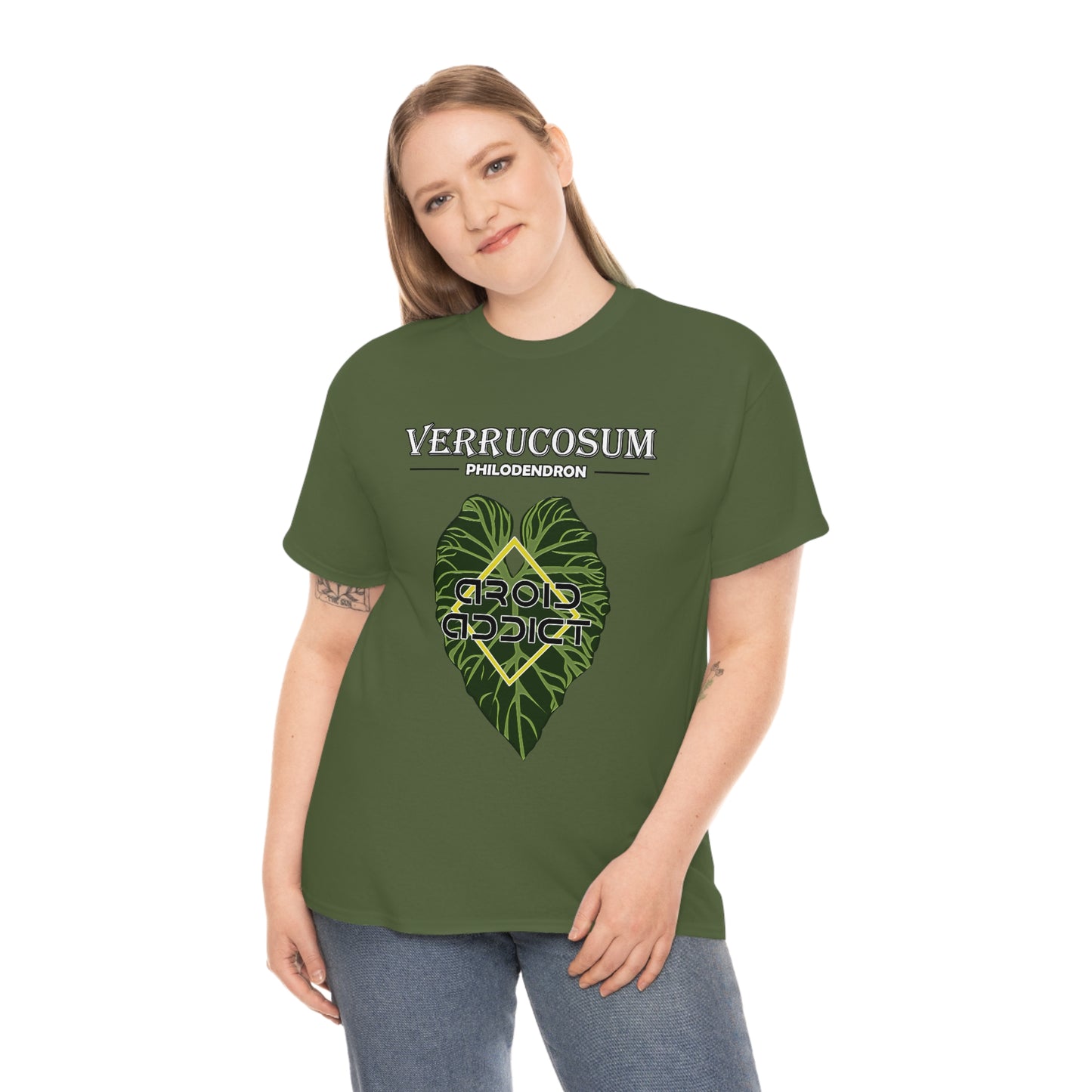 Philodendron Verrucosum Lovers Unisex Heavy Cotton Tee