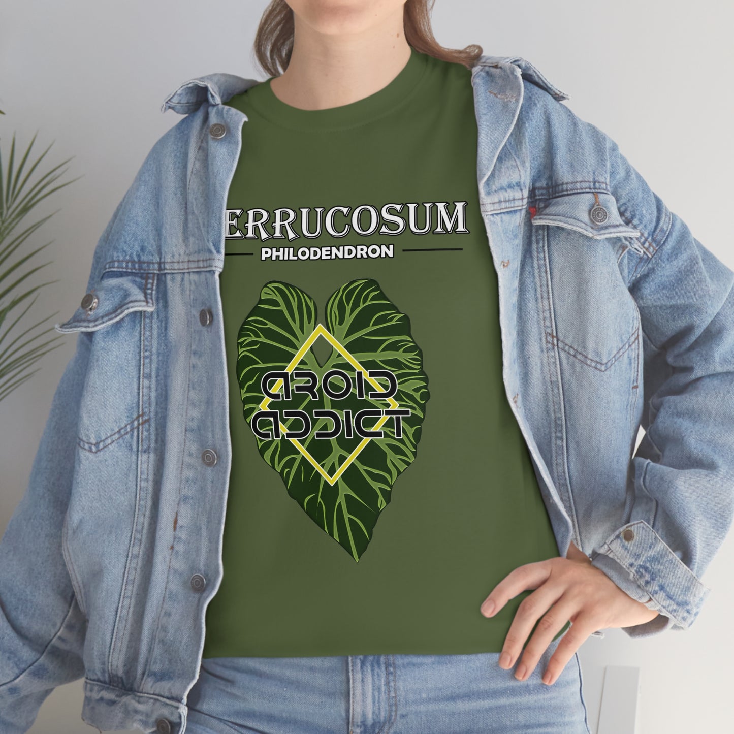 Philodendron Verrucosum Lovers Unisex Heavy Cotton Tee