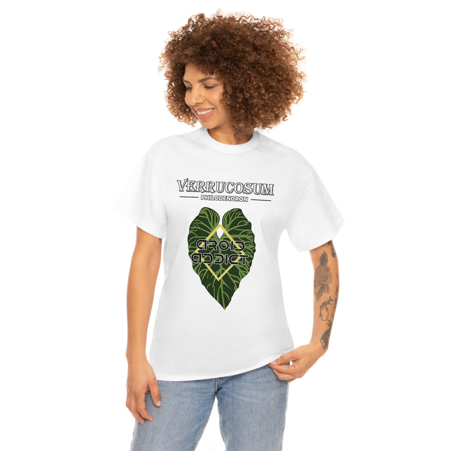 Philodendron Verrucosum Lovers Unisex Heavy Cotton Tee