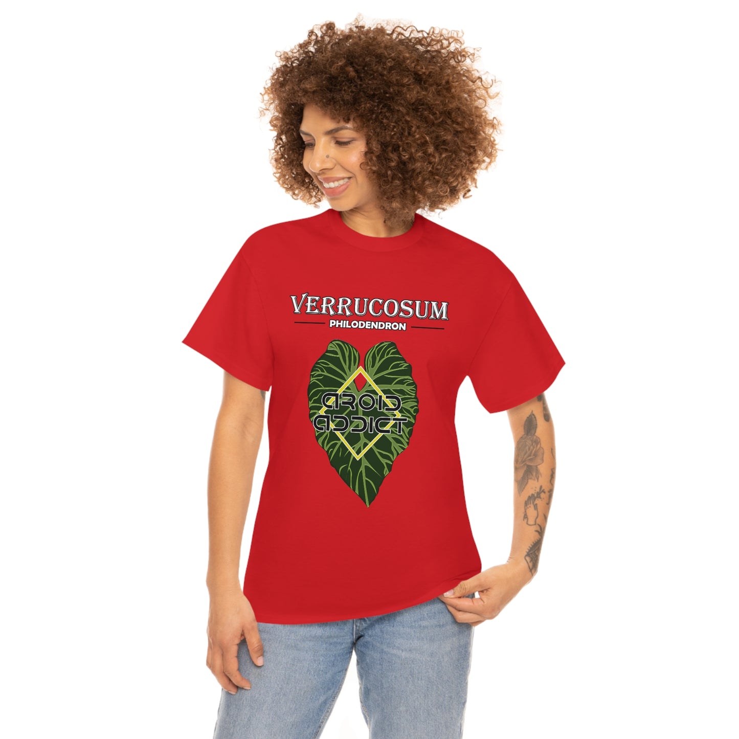 Philodendron Verrucosum Lovers Unisex Heavy Cotton Tee