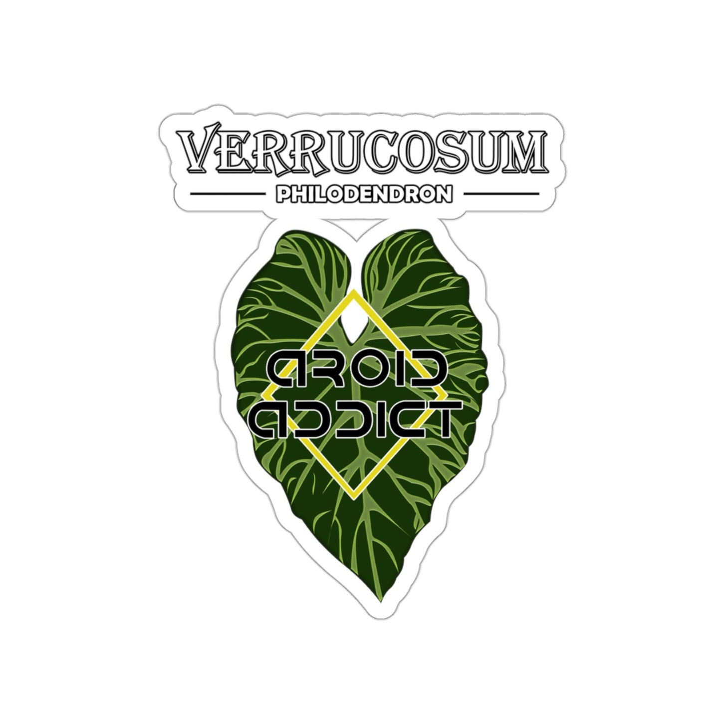 Kiss-Cut Stickers Philodendron Verrucosum