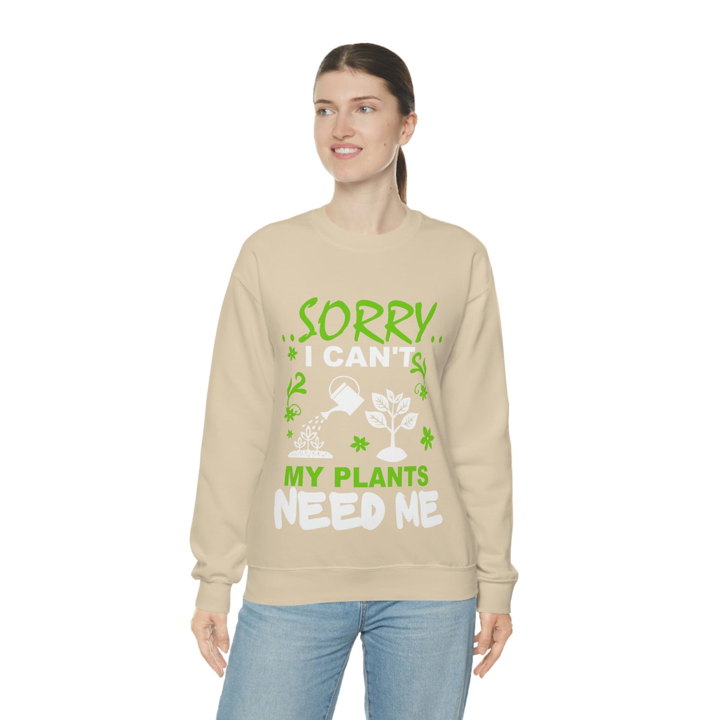 My Plant Need Me Unisex Heavy Blend™ Crewneck Sweatshirt