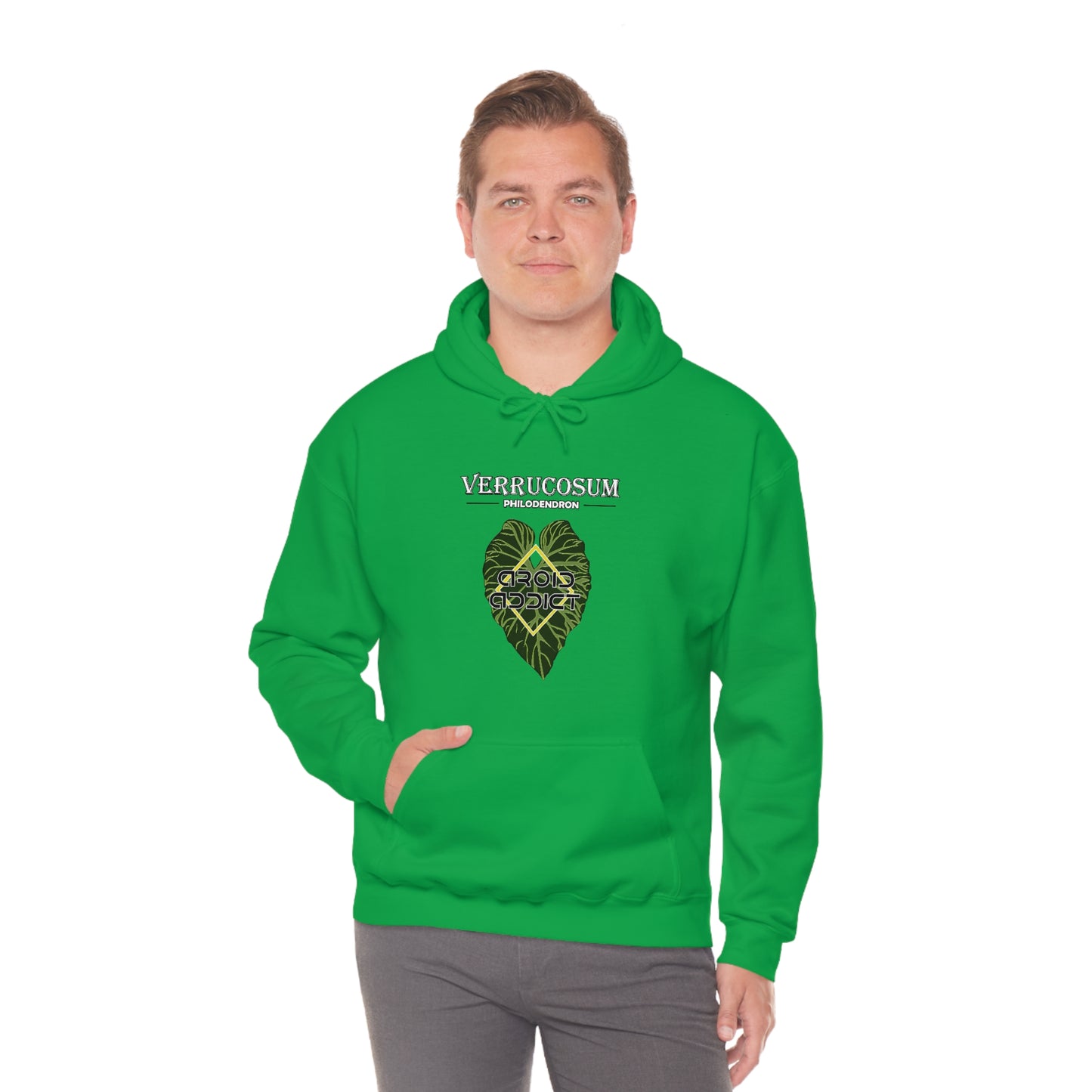 Philodendron Verrucosum Unisex Heavy Blend™ Hooded Sweatshirt