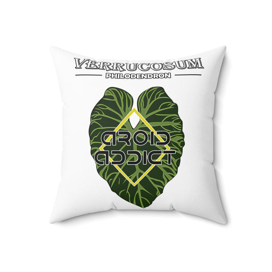 Philodendron Verrucosum Plants Spun Polyester Square Pillow