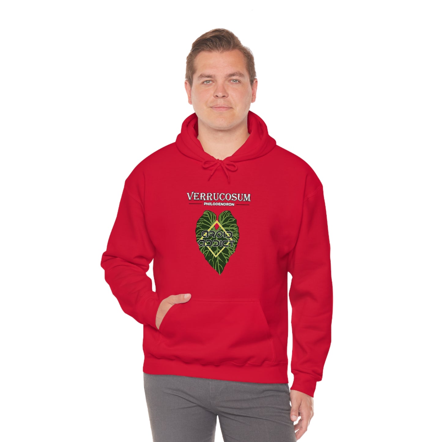 Philodendron Verrucosum Unisex Heavy Blend™ Hooded Sweatshirt
