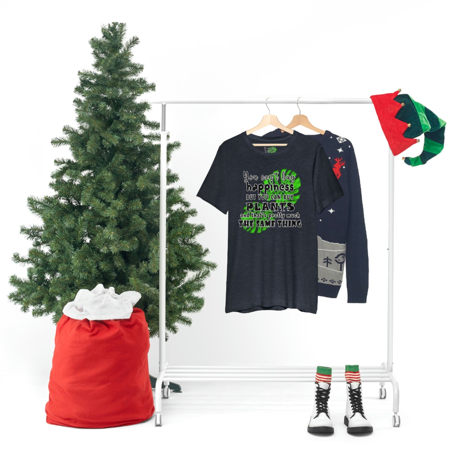 Unisex Jersey Short Sleeve Tee "you can't buy happiness but you can buy plants Plants Lover Quotes Gift idea"