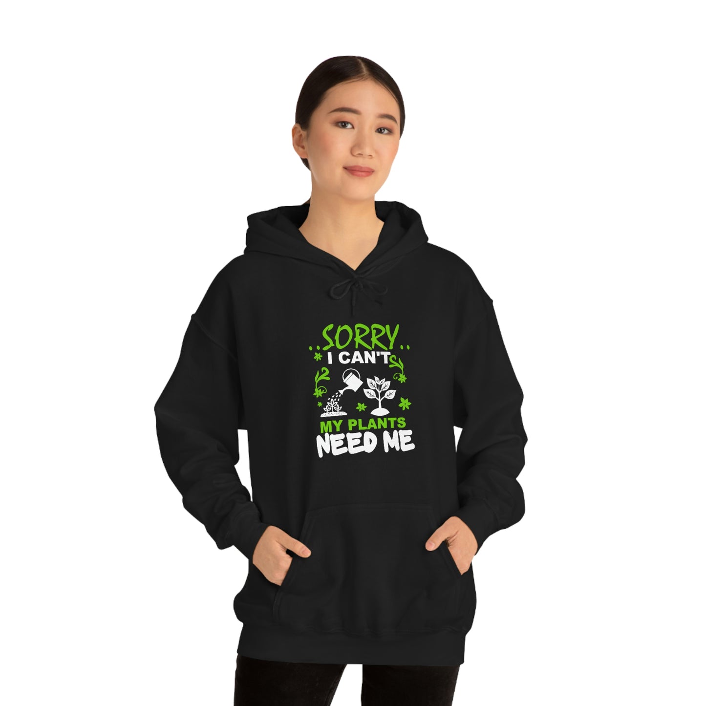 "My Plants Need Me" Unisex Heavy Blend™ Hooded Sweatshirt