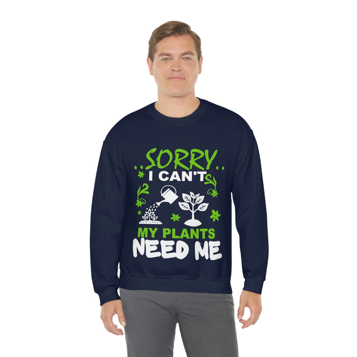 My Plant Need Me Unisex Heavy Blend™ Crewneck Sweatshirt