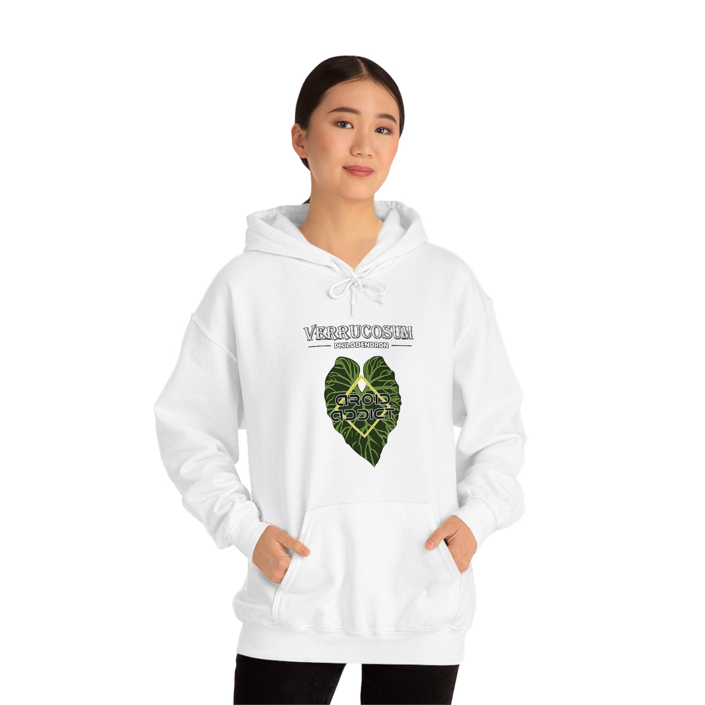 Philodendron Verrucosum Unisex Heavy Blend™ Hooded Sweatshirt