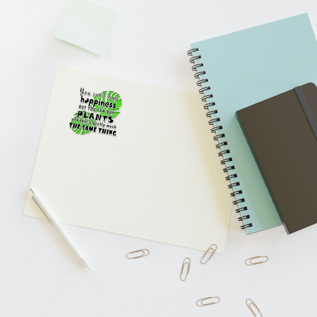 Sticker Sheets you can't buy happiness but you can buy plants Plants Lover Quotes Gift idea