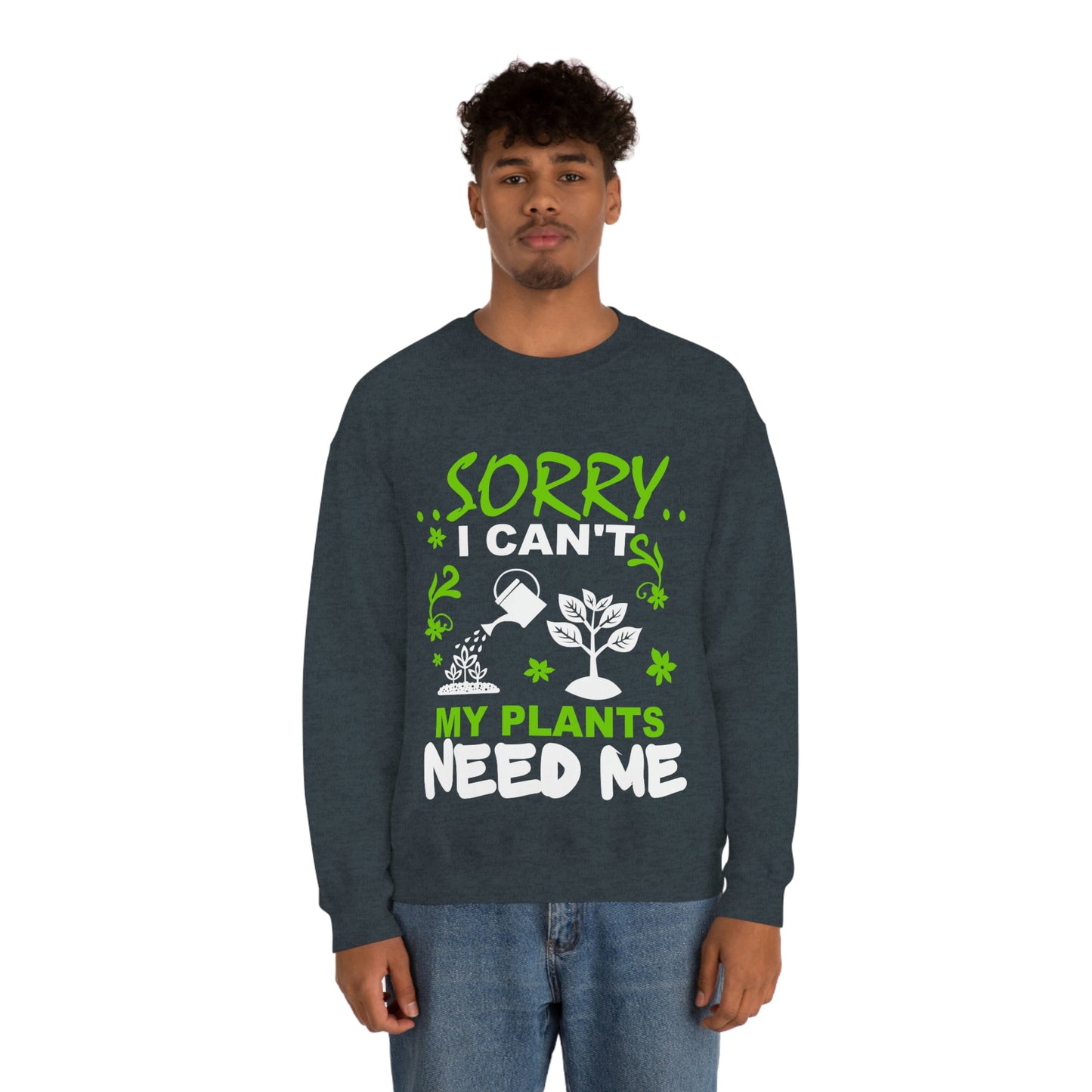 My Plant Need Me Unisex Heavy Blend™ Crewneck Sweatshirt