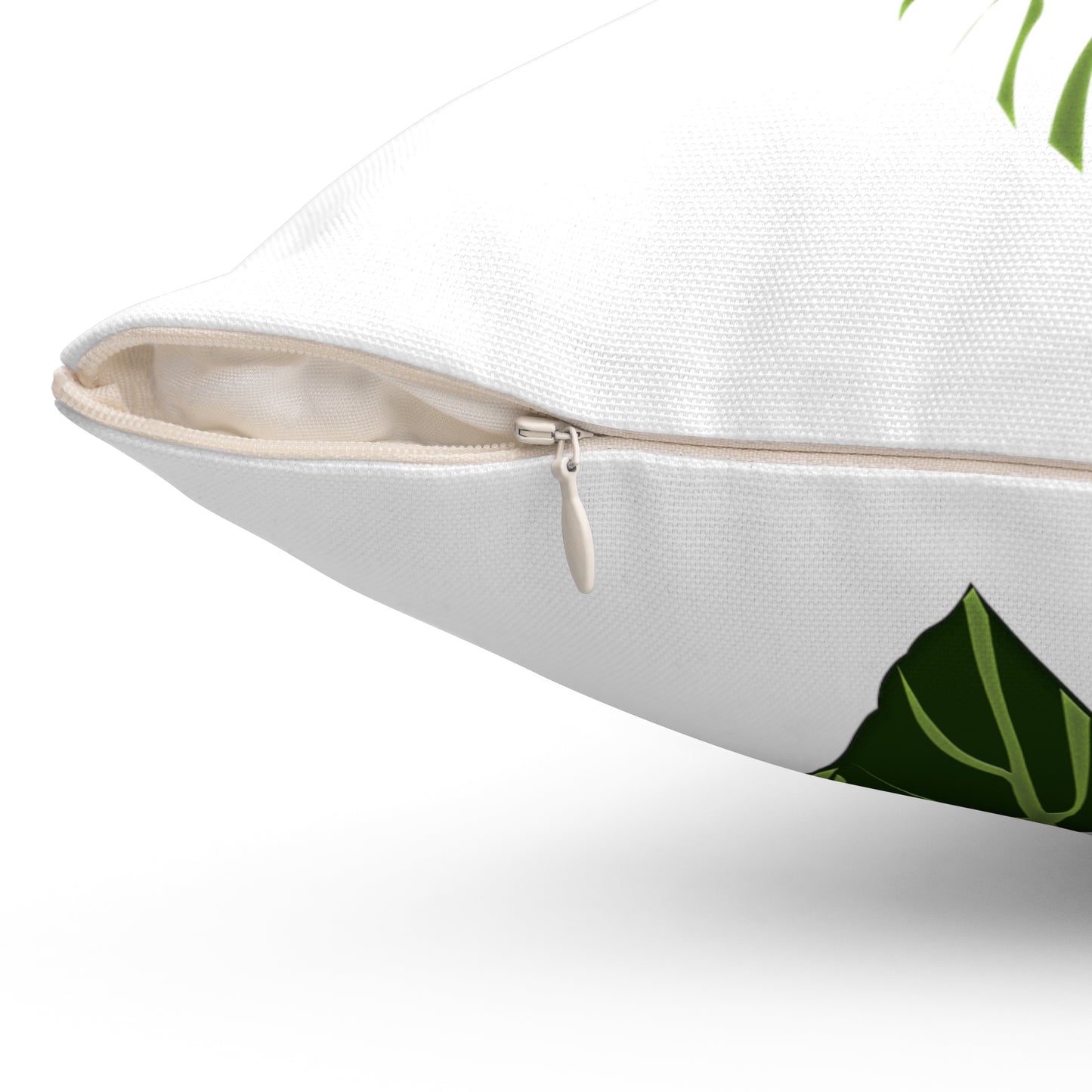 Philodendron Verrucosum Plants Spun Polyester Square Pillow