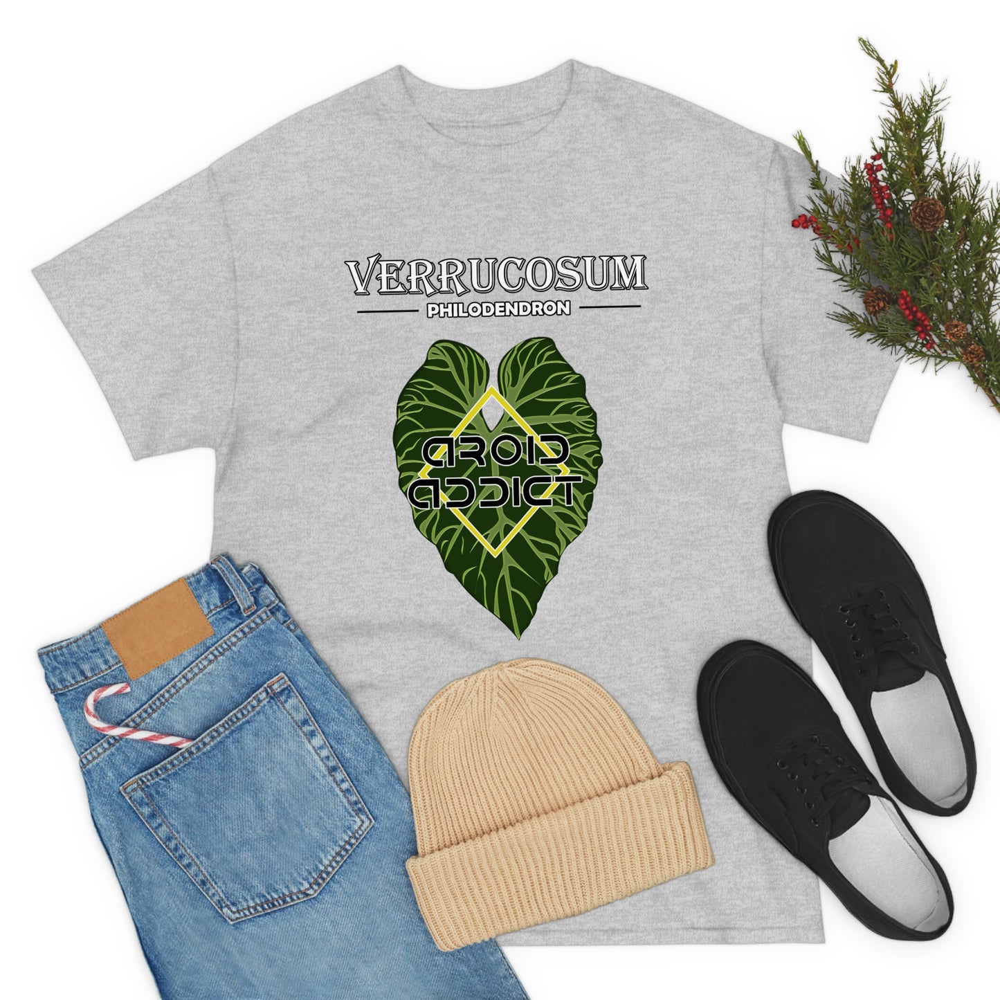 Philodendron Verrucosum Lovers Unisex Heavy Cotton Tee