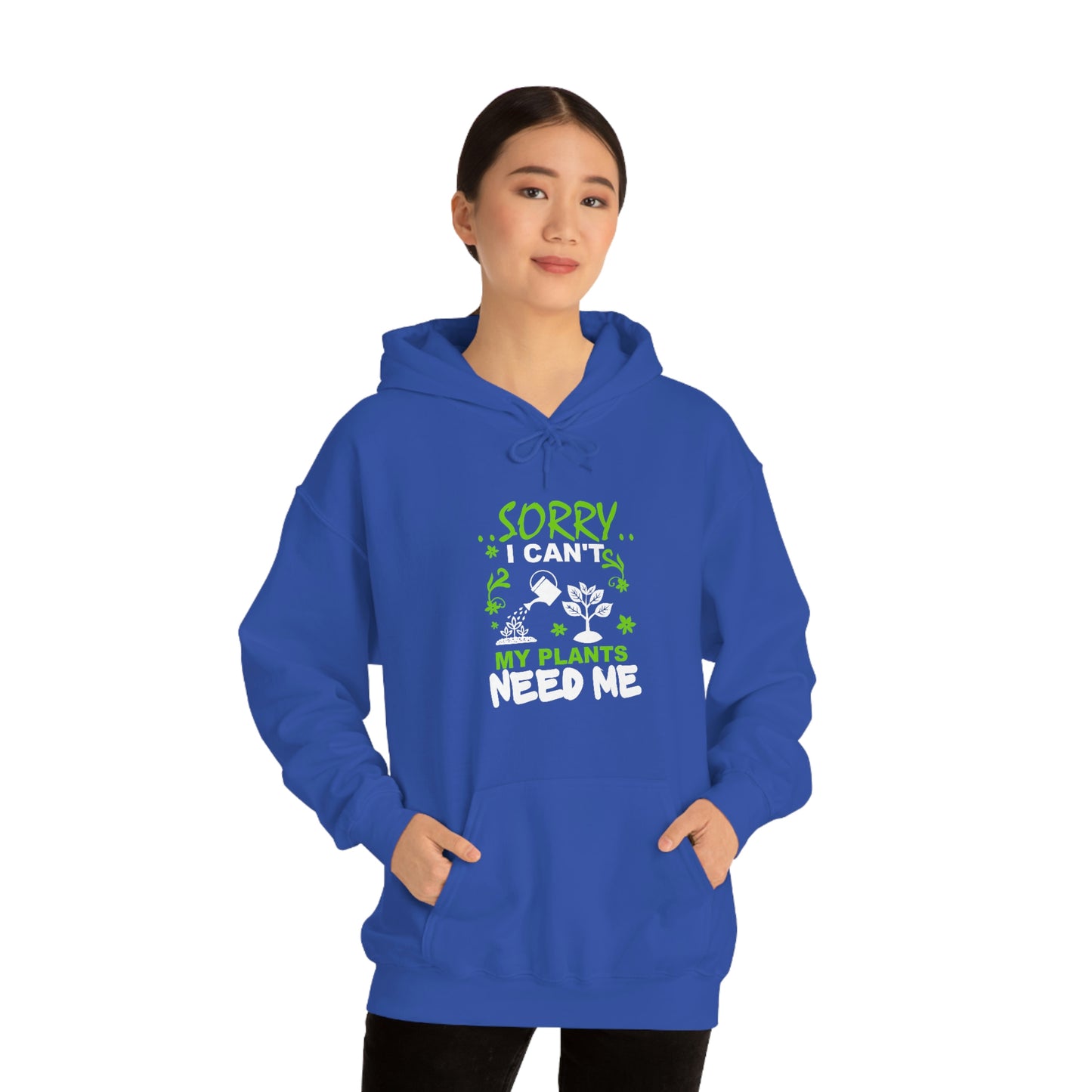 "My Plants Need Me" Unisex Heavy Blend™ Hooded Sweatshirt