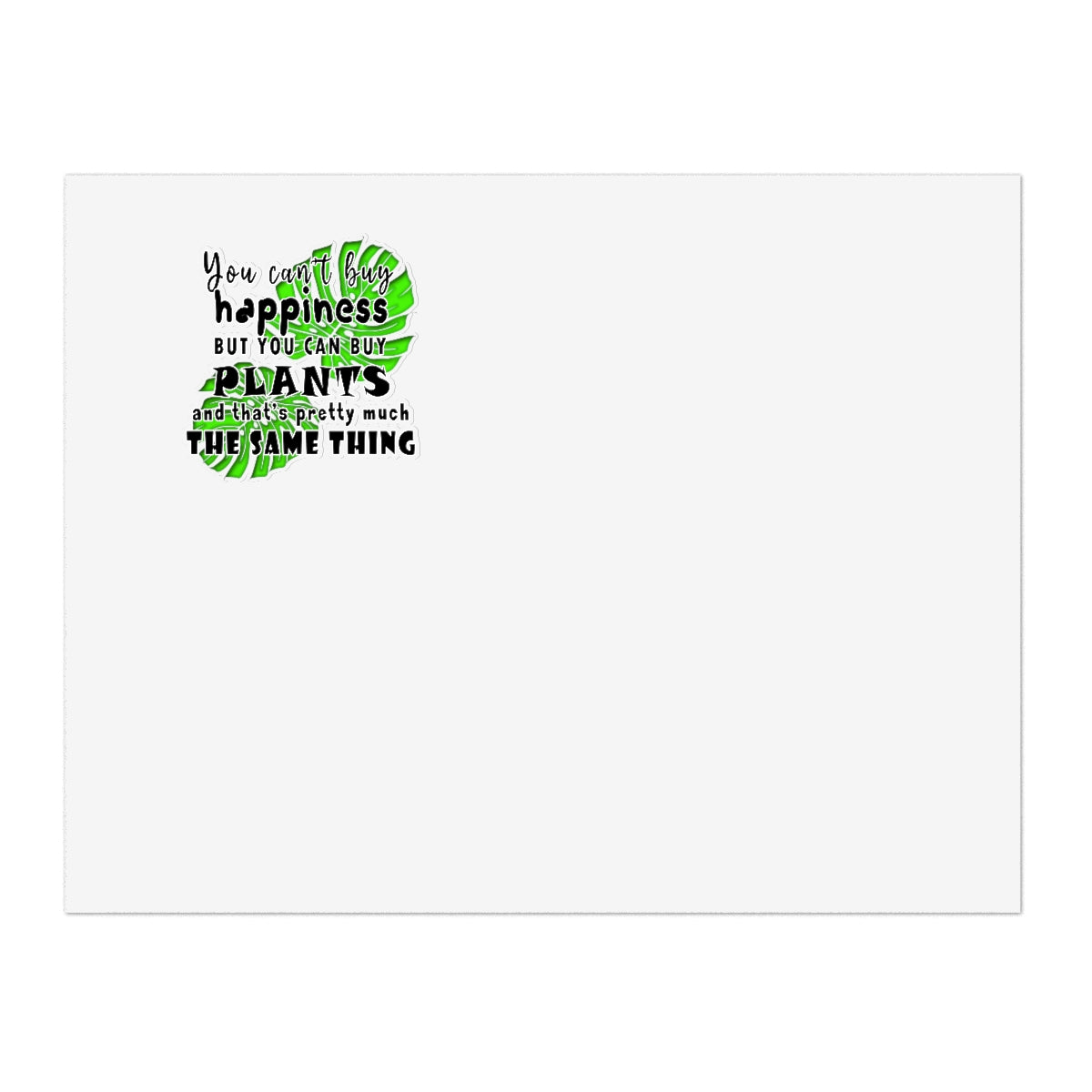Sticker Sheets you can't buy happiness but you can buy plants Plants Lover Quotes Gift idea