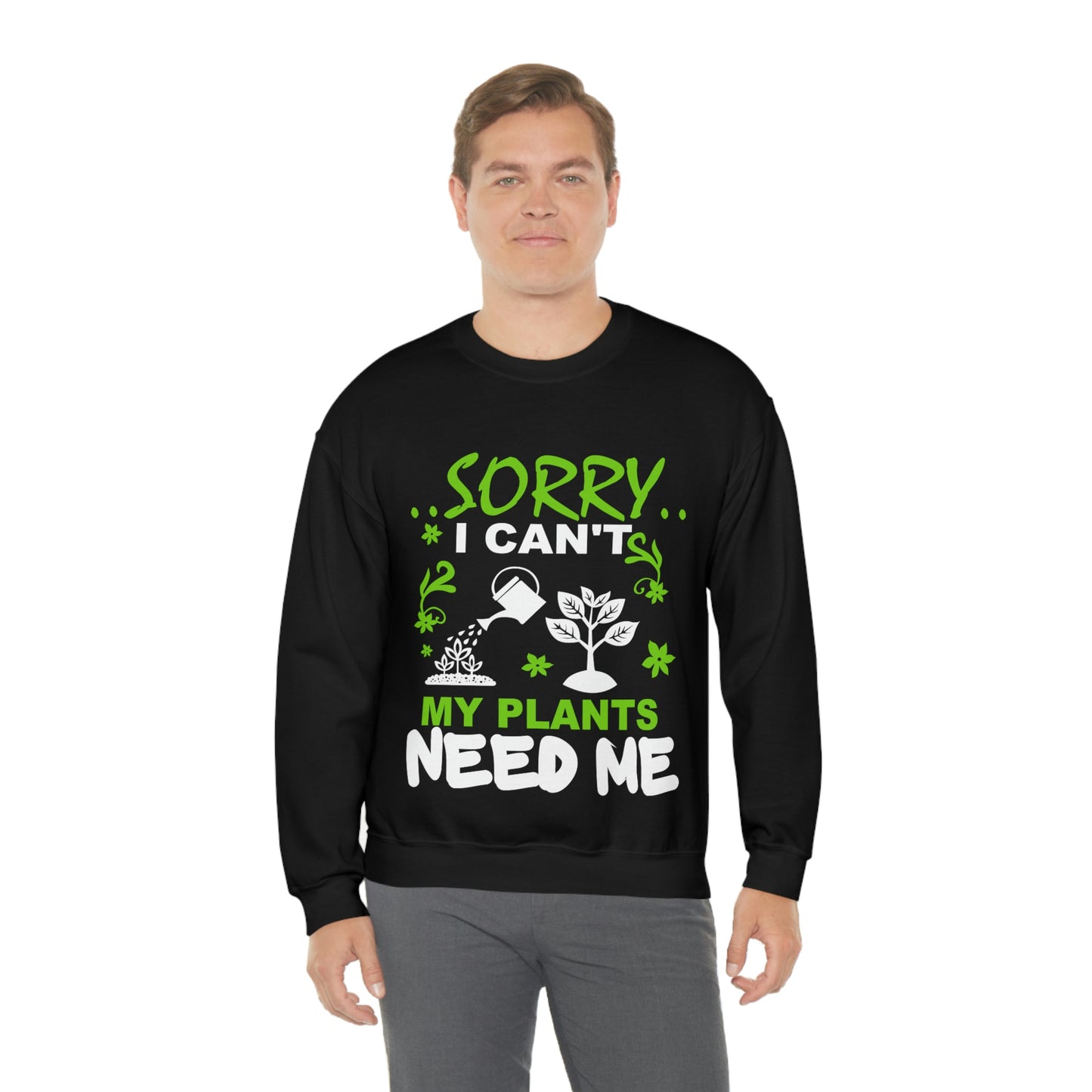 My Plant Need Me Unisex Heavy Blend™ Crewneck Sweatshirt