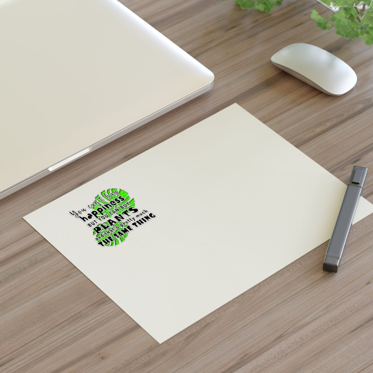 Sticker Sheets you can't buy happiness but you can buy plants Plants Lover Quotes Gift idea