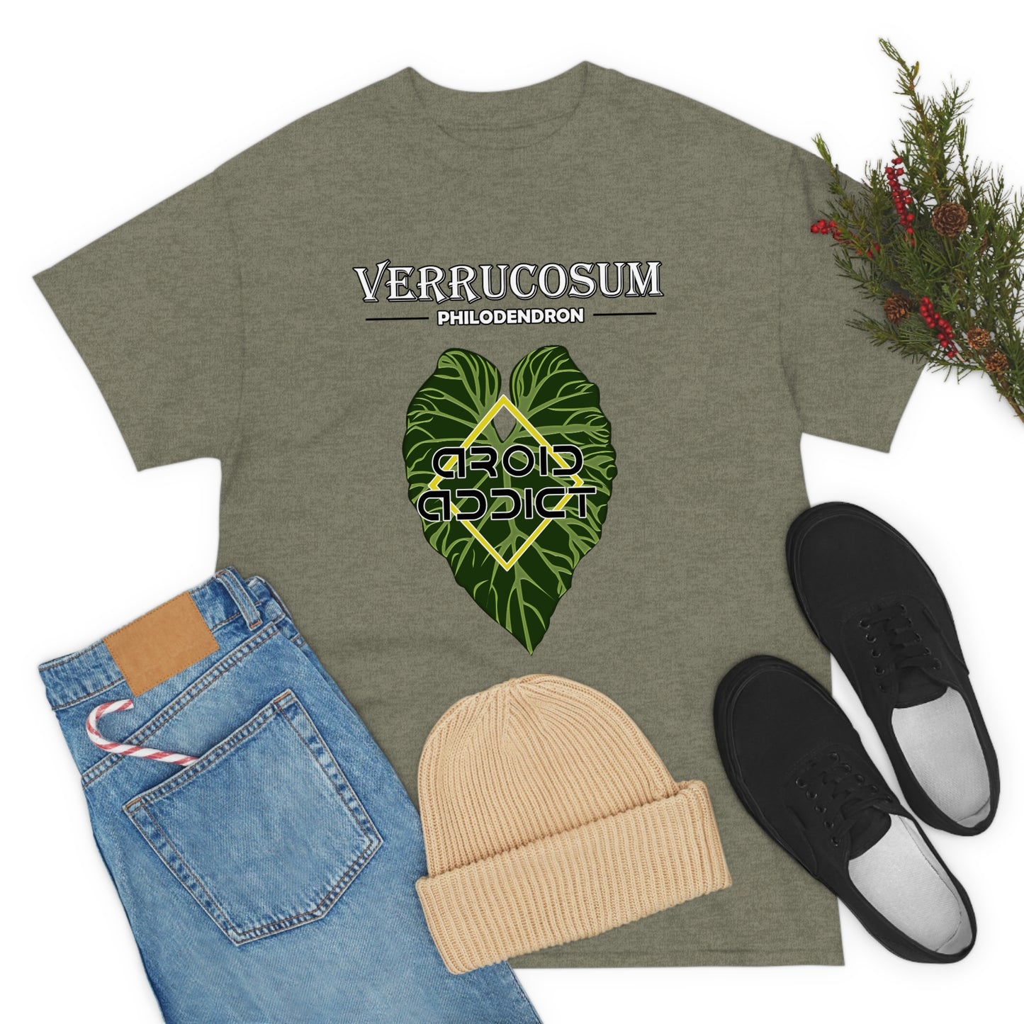 Philodendron Verrucosum Lovers Unisex Heavy Cotton Tee