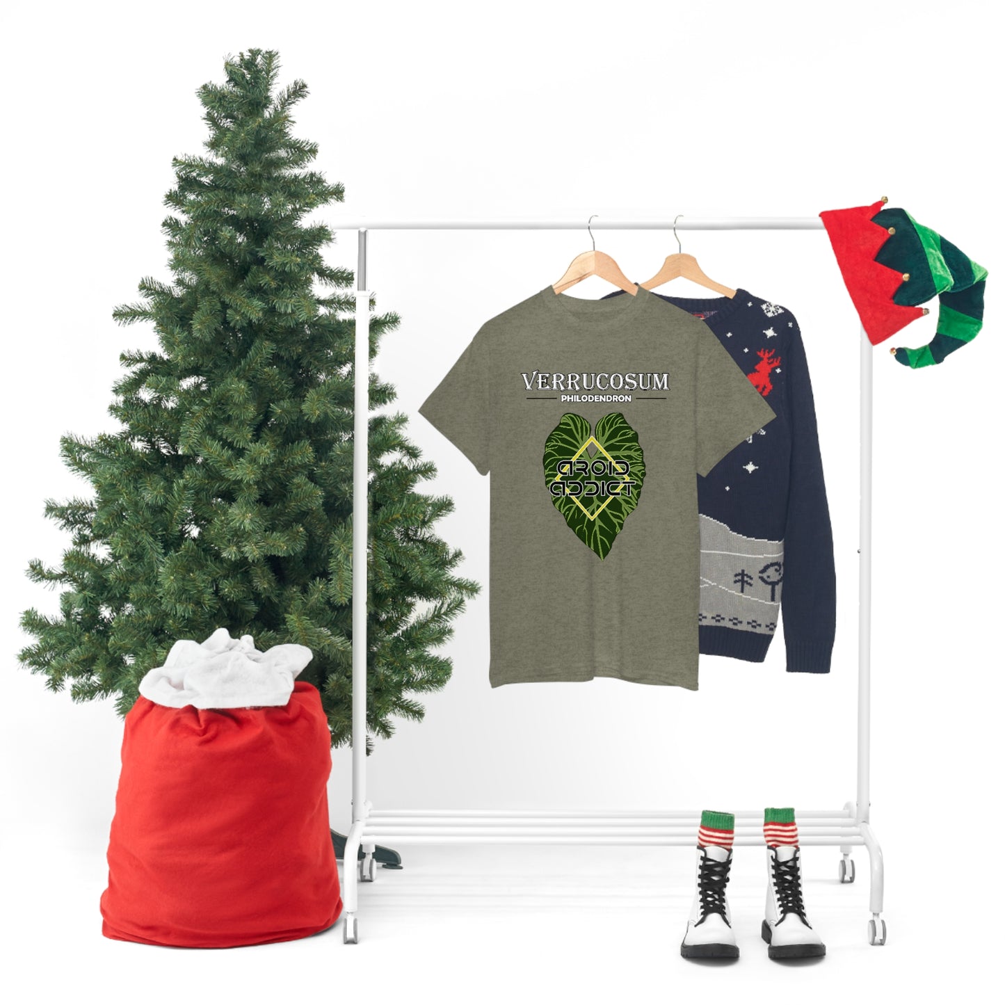 Philodendron Verrucosum Lovers Unisex Heavy Cotton Tee