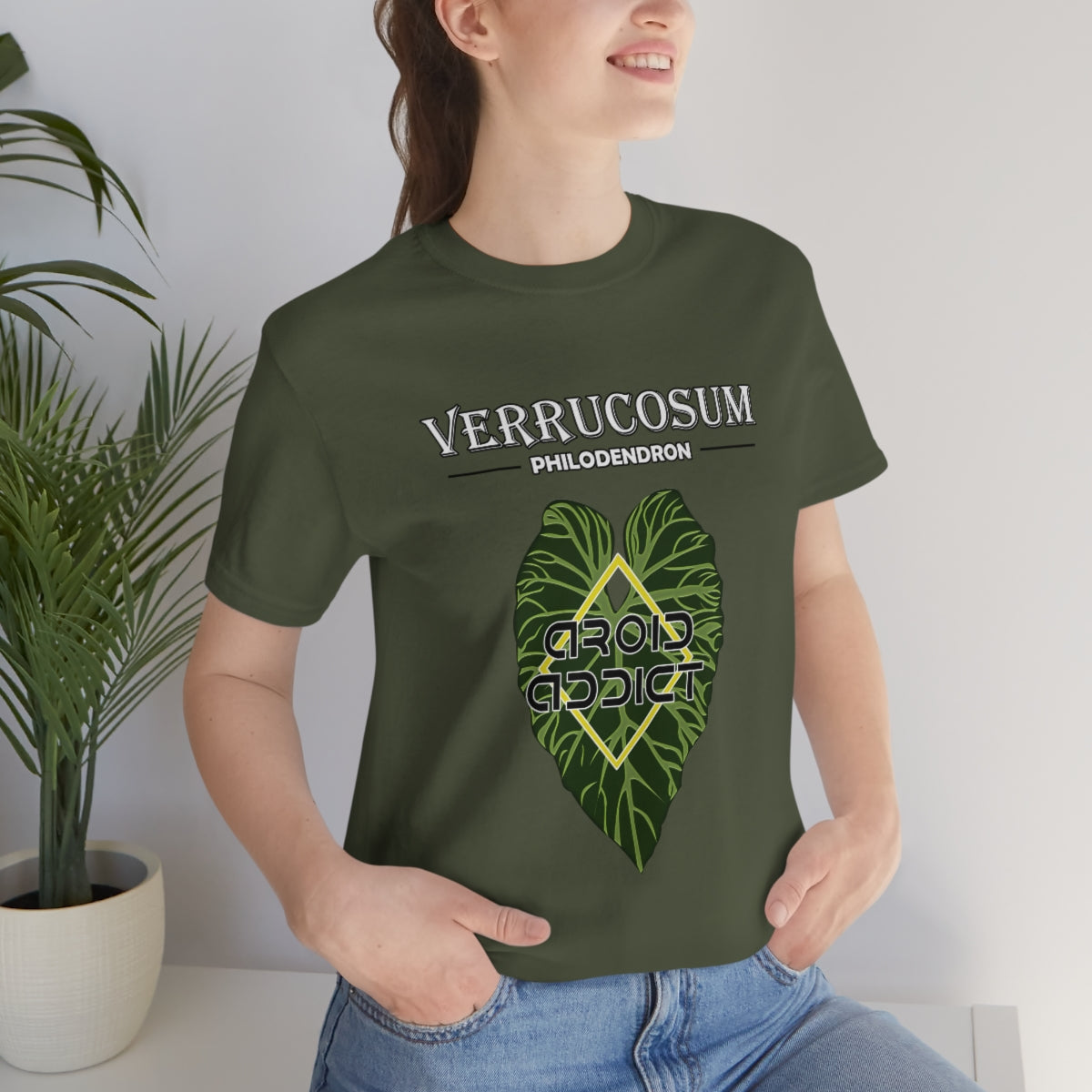 Philodendron Verrucosum Unisex Jersey Short Sleeve Tee