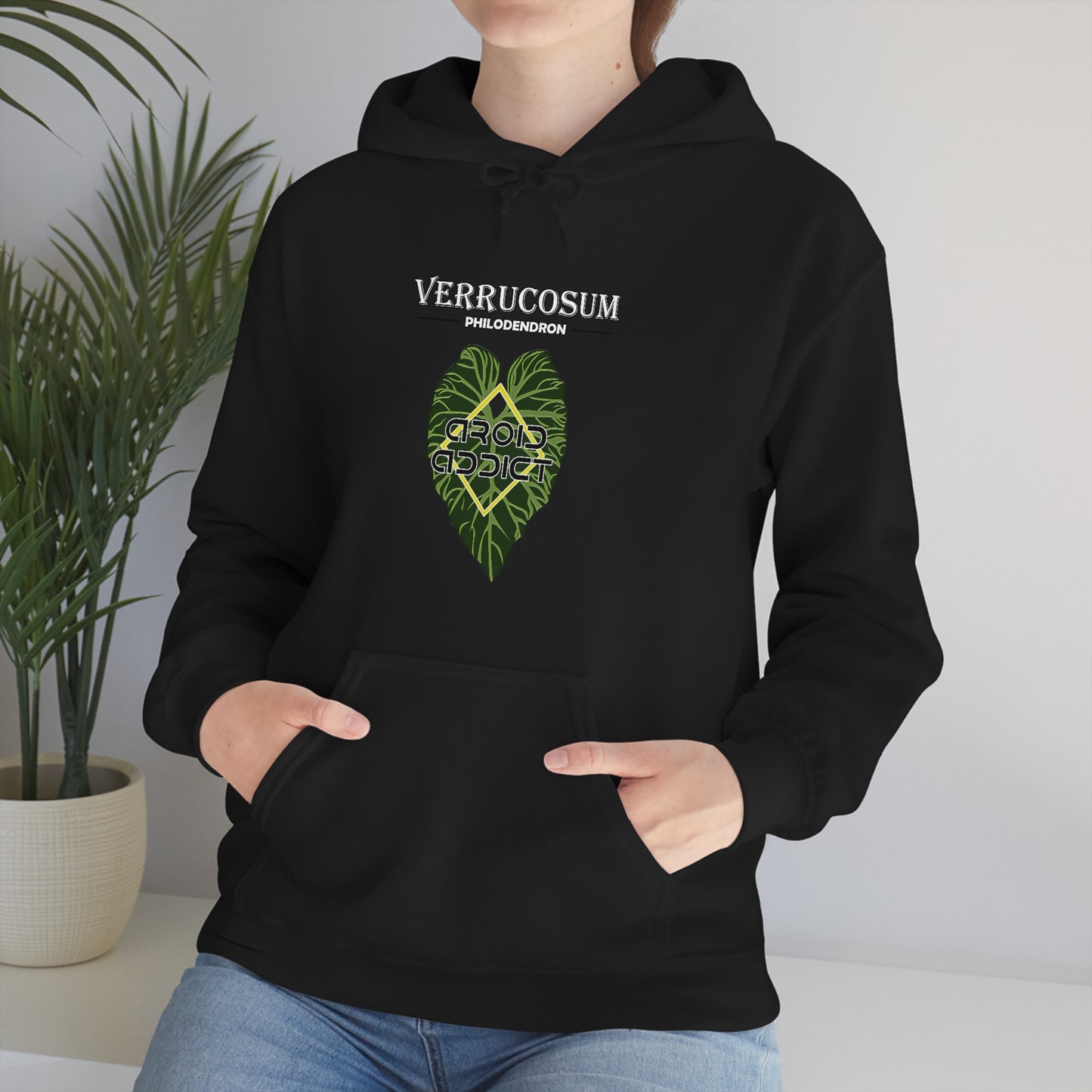 Philodendron Verrucosum Unisex Heavy Blend™ Hooded Sweatshirt