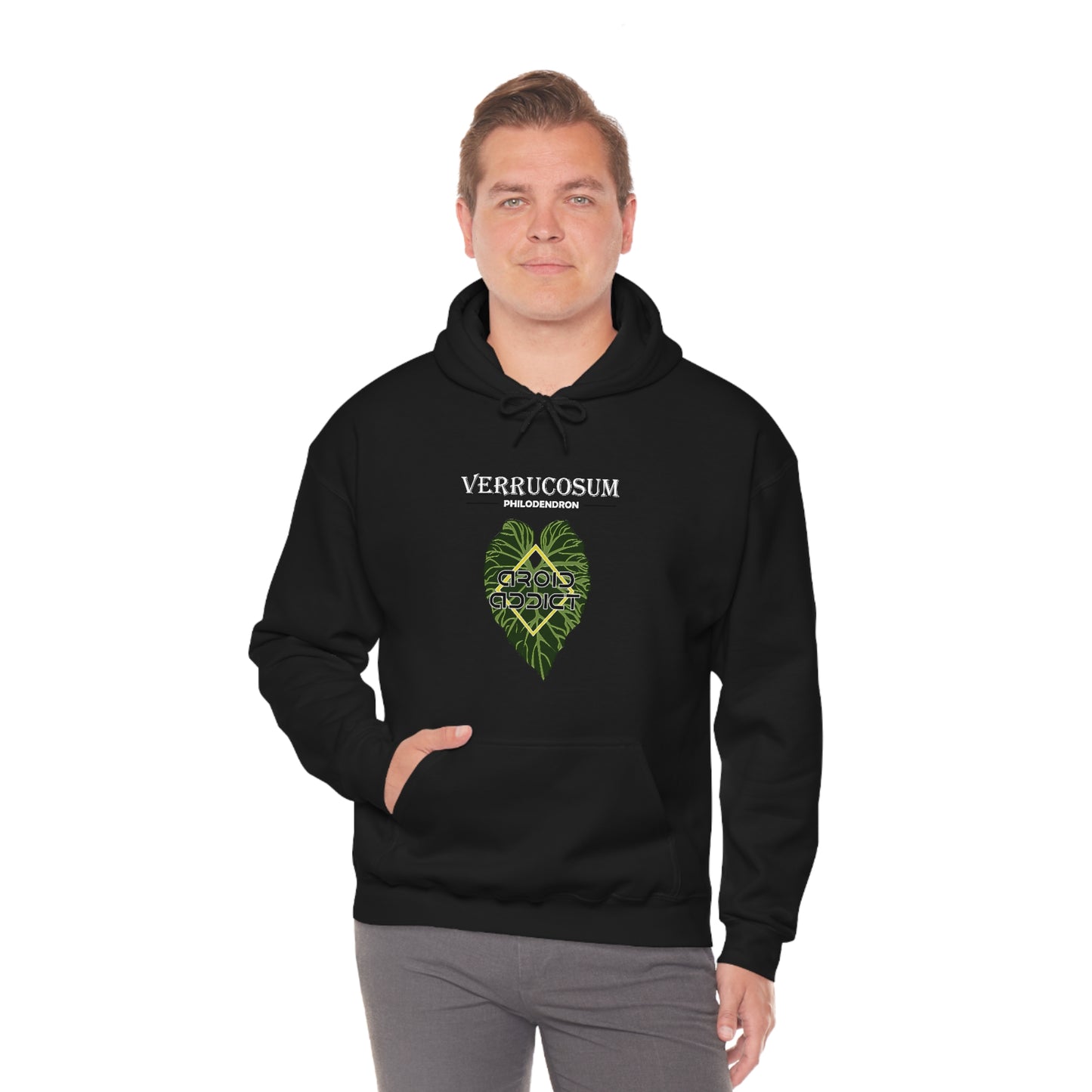 Philodendron Verrucosum Unisex Heavy Blend™ Hooded Sweatshirt