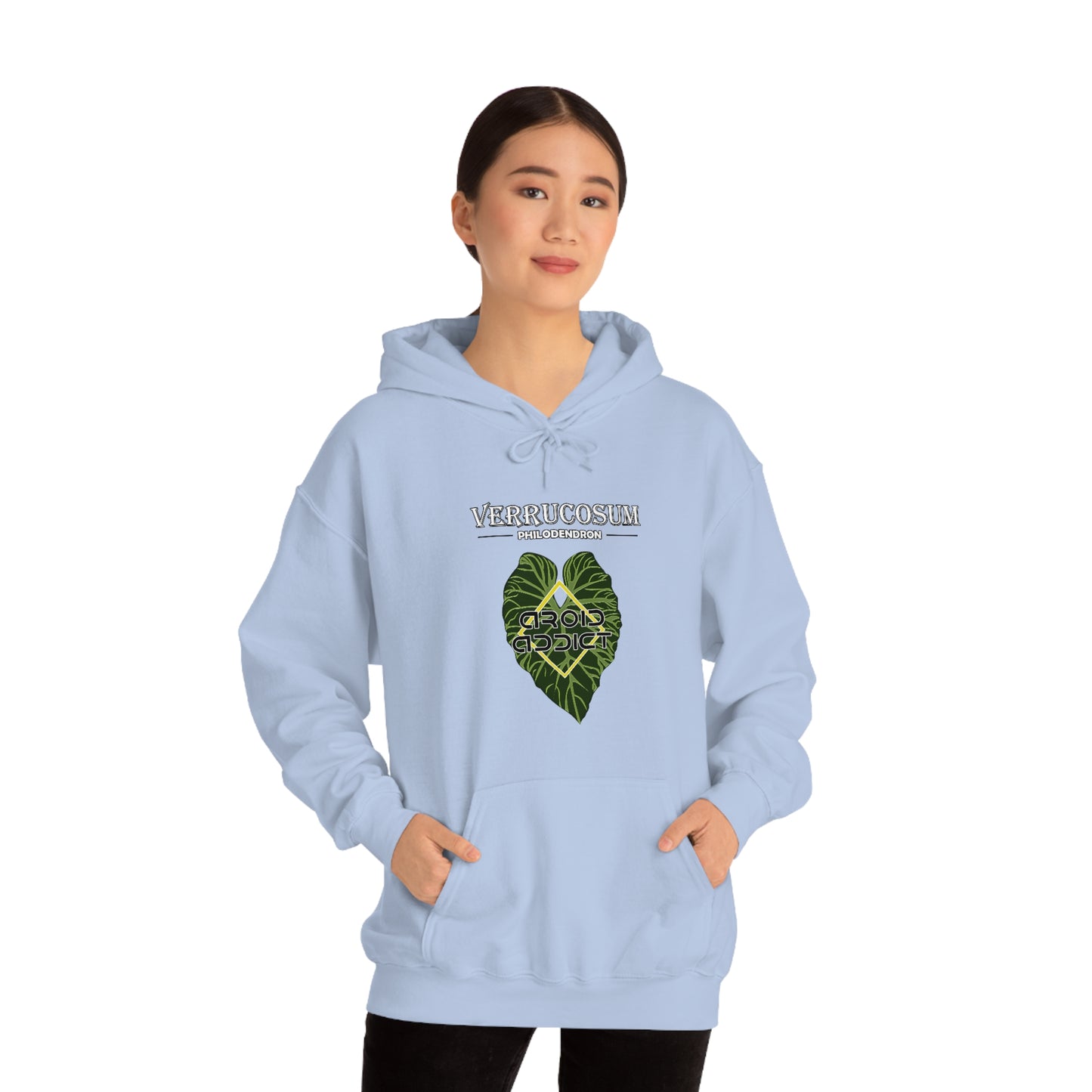 Philodendron Verrucosum Unisex Heavy Blend™ Hooded Sweatshirt