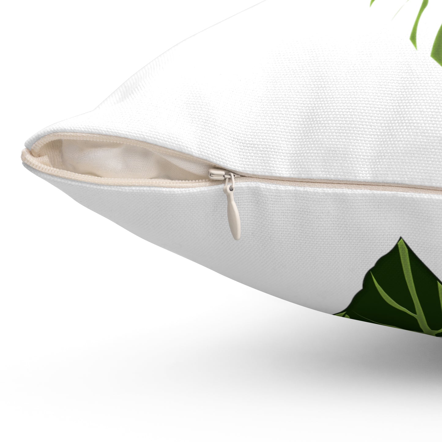 Philodendron Verrucosum Plants Spun Polyester Square Pillow