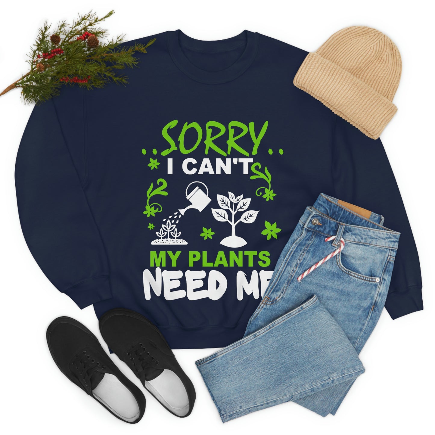 My Plant Need Me Unisex Heavy Blend™ Crewneck Sweatshirt