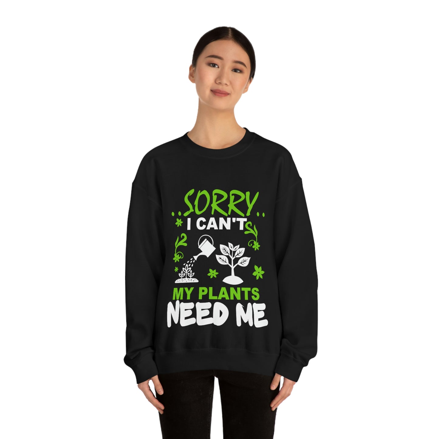 My Plant Need Me Unisex Heavy Blend™ Crewneck Sweatshirt
