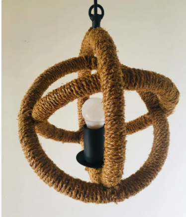 Coconut Coir Fiber rope for house decoration, garden, Art & Crafts, coco Husk coir rope, Hanging lamps, 100% Organic Handmade, Eco friendly 1 kilograms