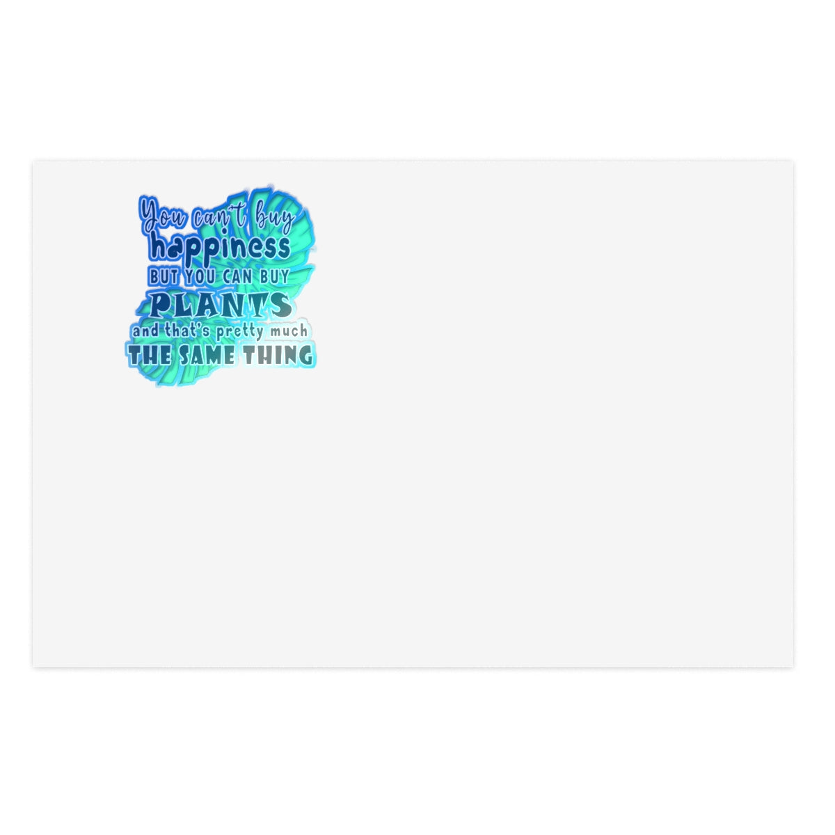 Sticker Sheets you can't buy happiness but you can buy plants Plants Lover Quotes Gift idea