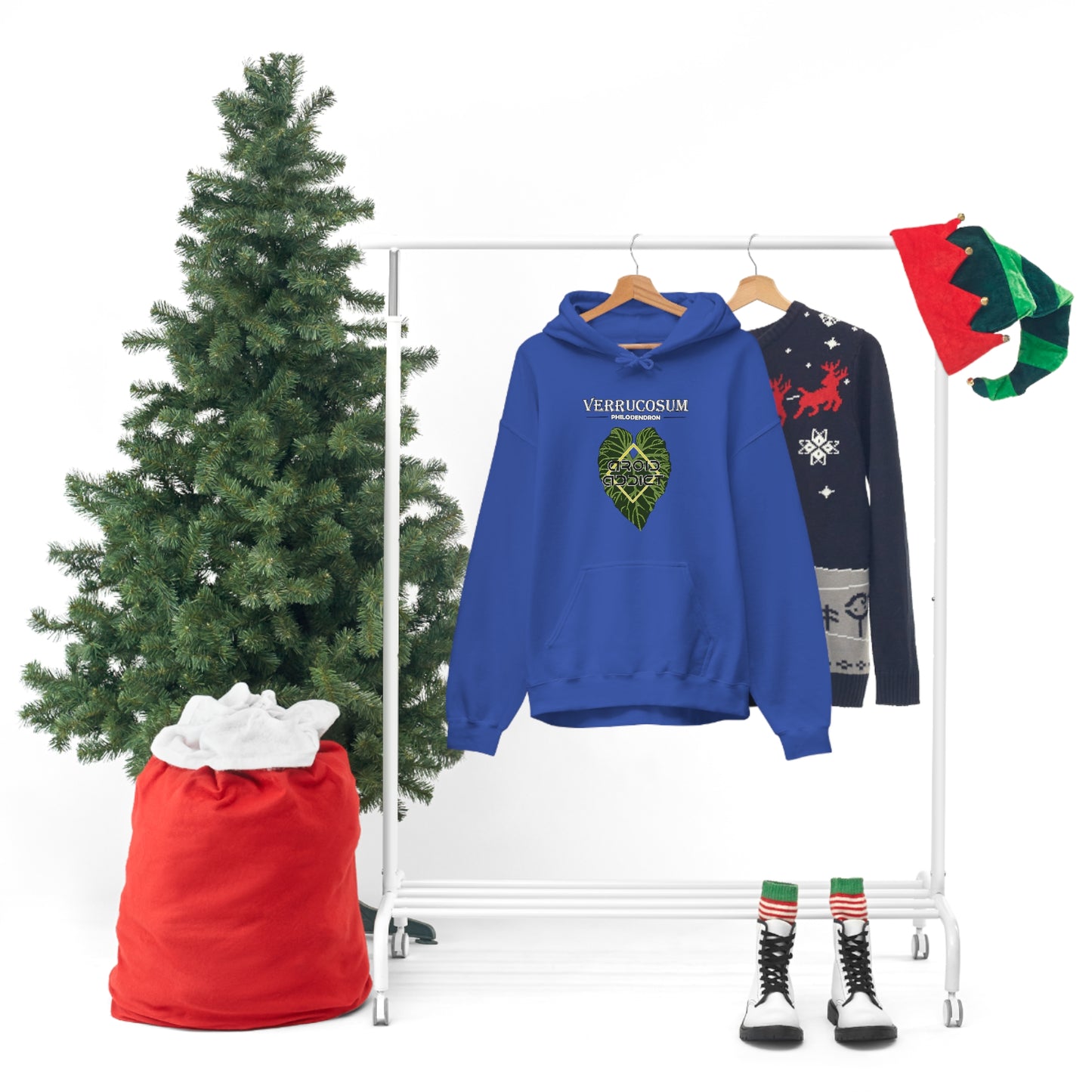 Philodendron Verrucosum Unisex Heavy Blend™ Hooded Sweatshirt