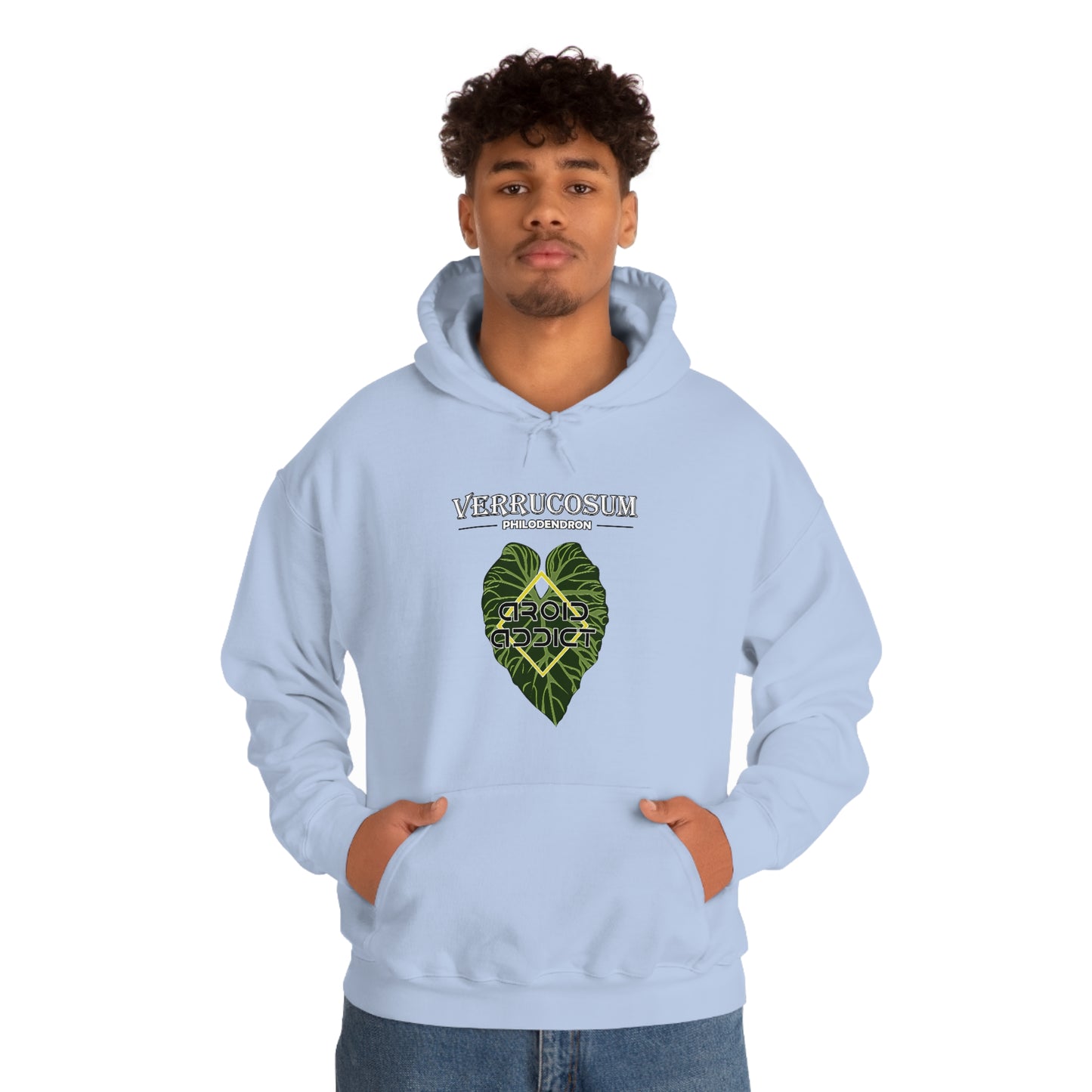 Philodendron Verrucosum Unisex Heavy Blend™ Hooded Sweatshirt