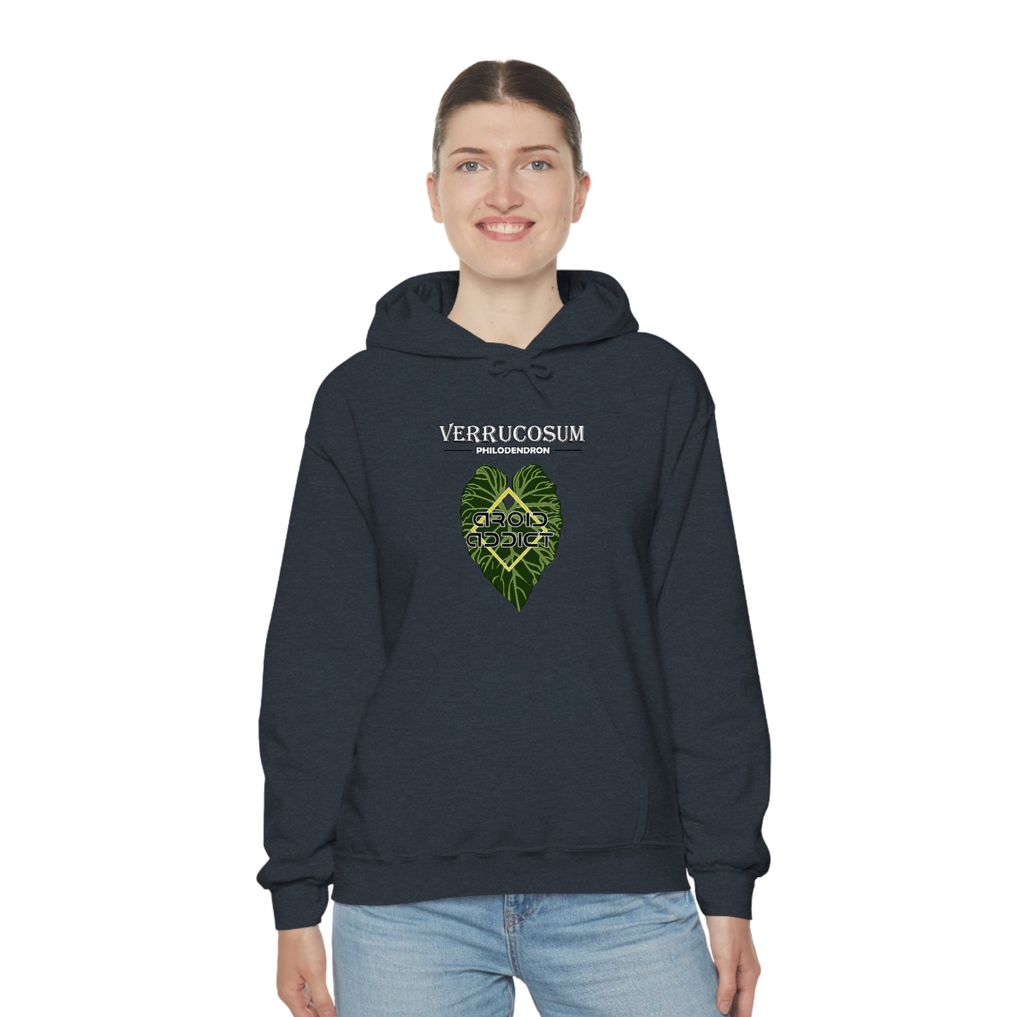 Philodendron Verrucosum Unisex Heavy Blend™ Hooded Sweatshirt