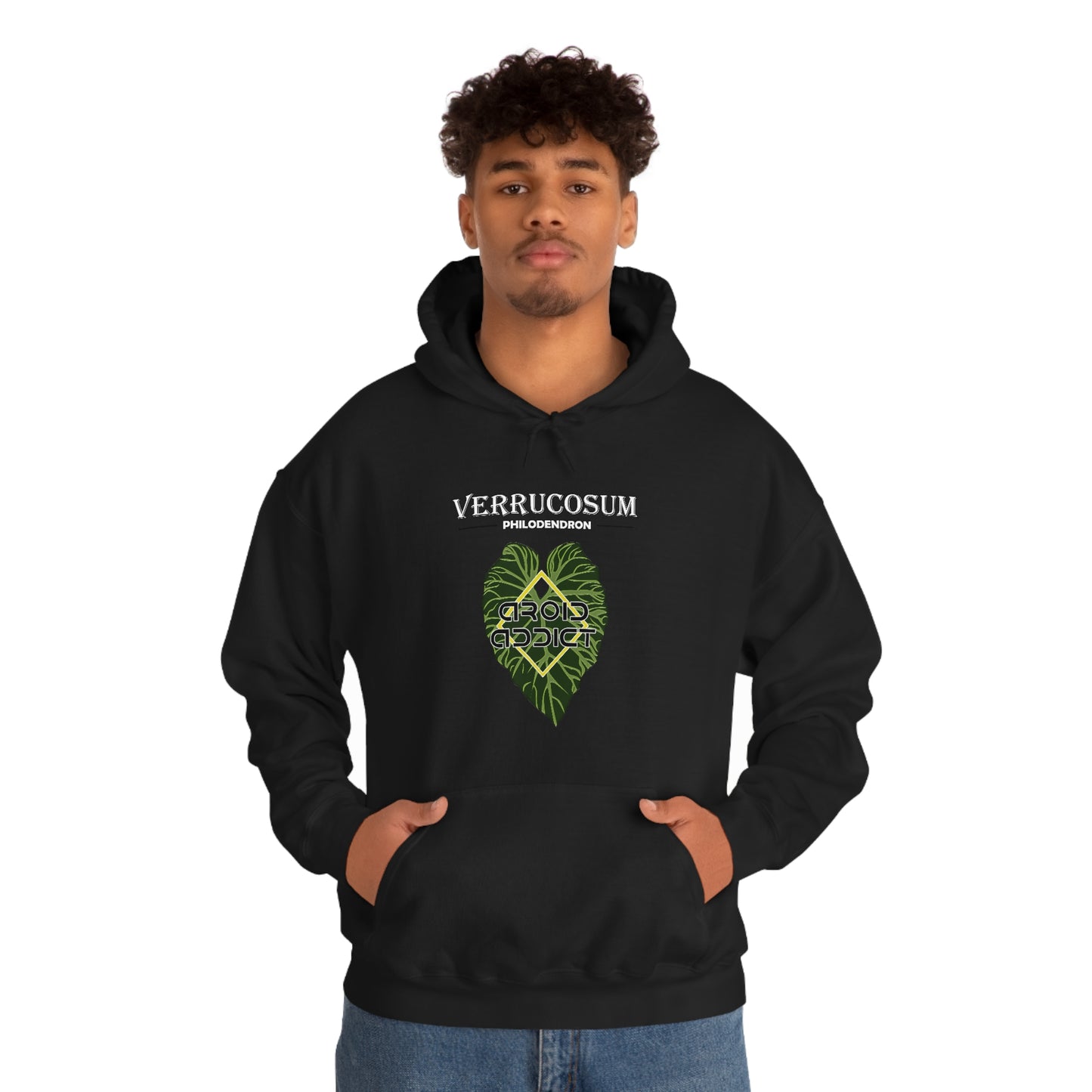 Philodendron Verrucosum Unisex Heavy Blend™ Hooded Sweatshirt