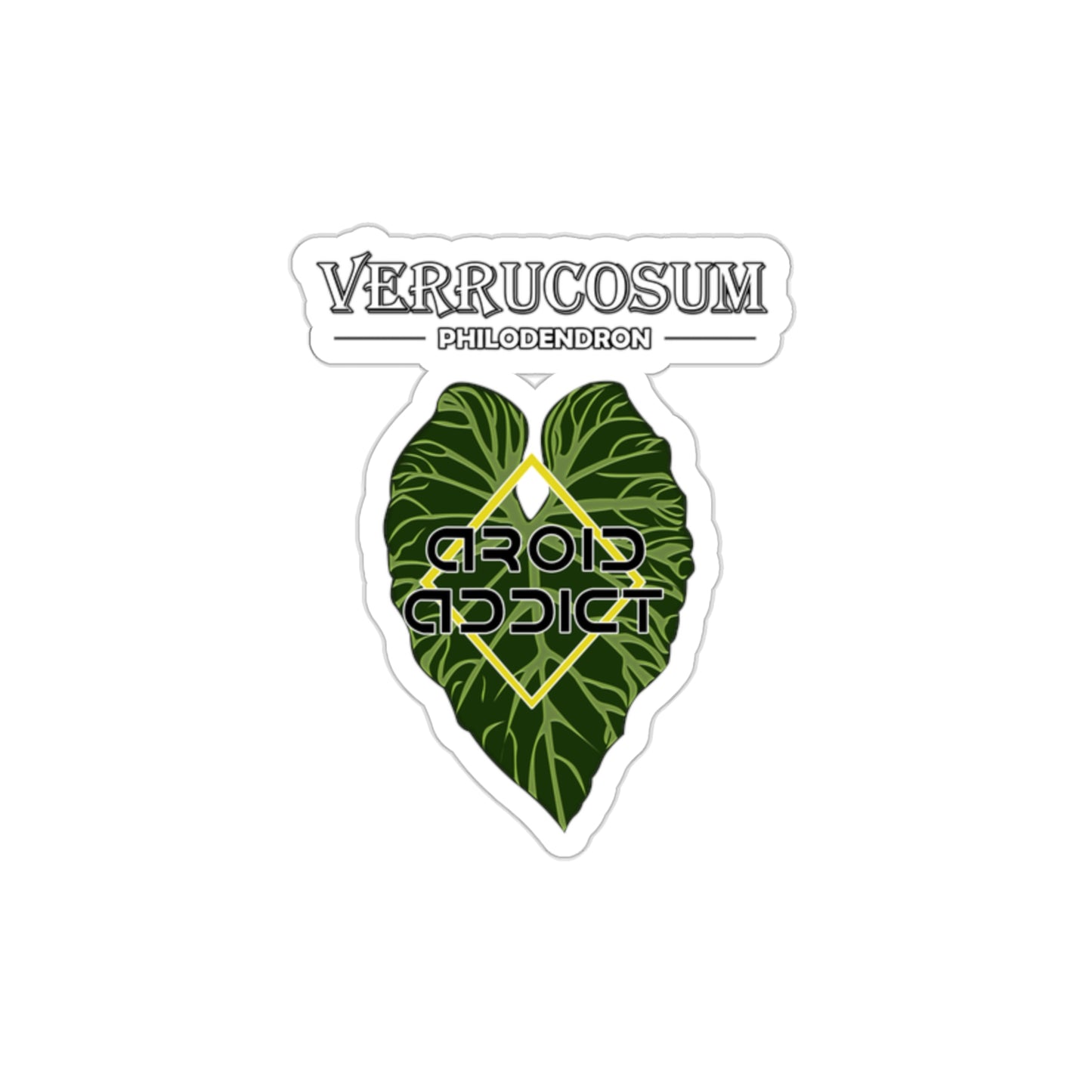 Die-Cut Stickers Philodendron Verrucosum