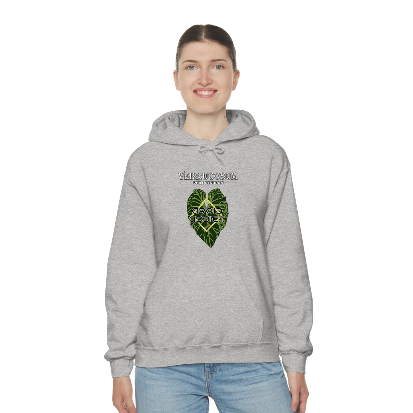 Philodendron Verrucosum Unisex Heavy Blend™ Hooded Sweatshirt