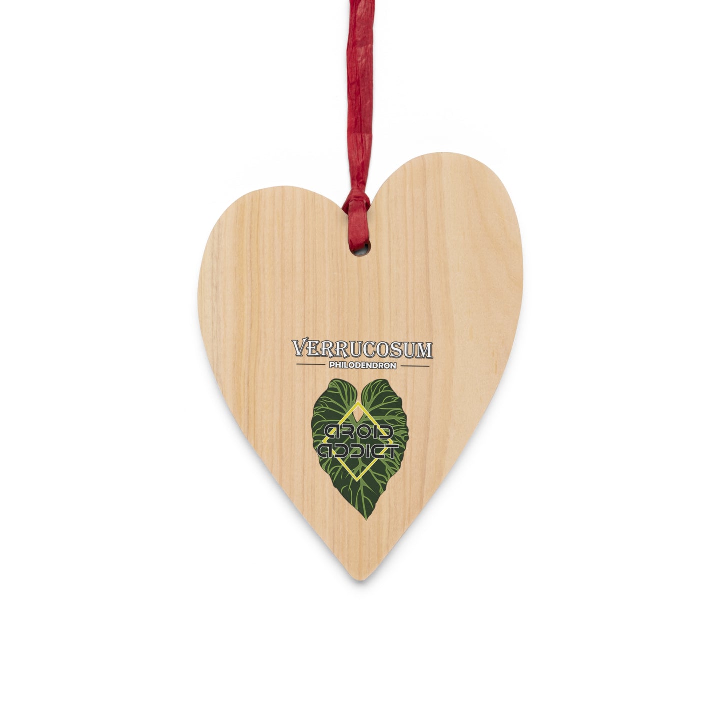 Wooden Ornaments Philodendron Verrucosum