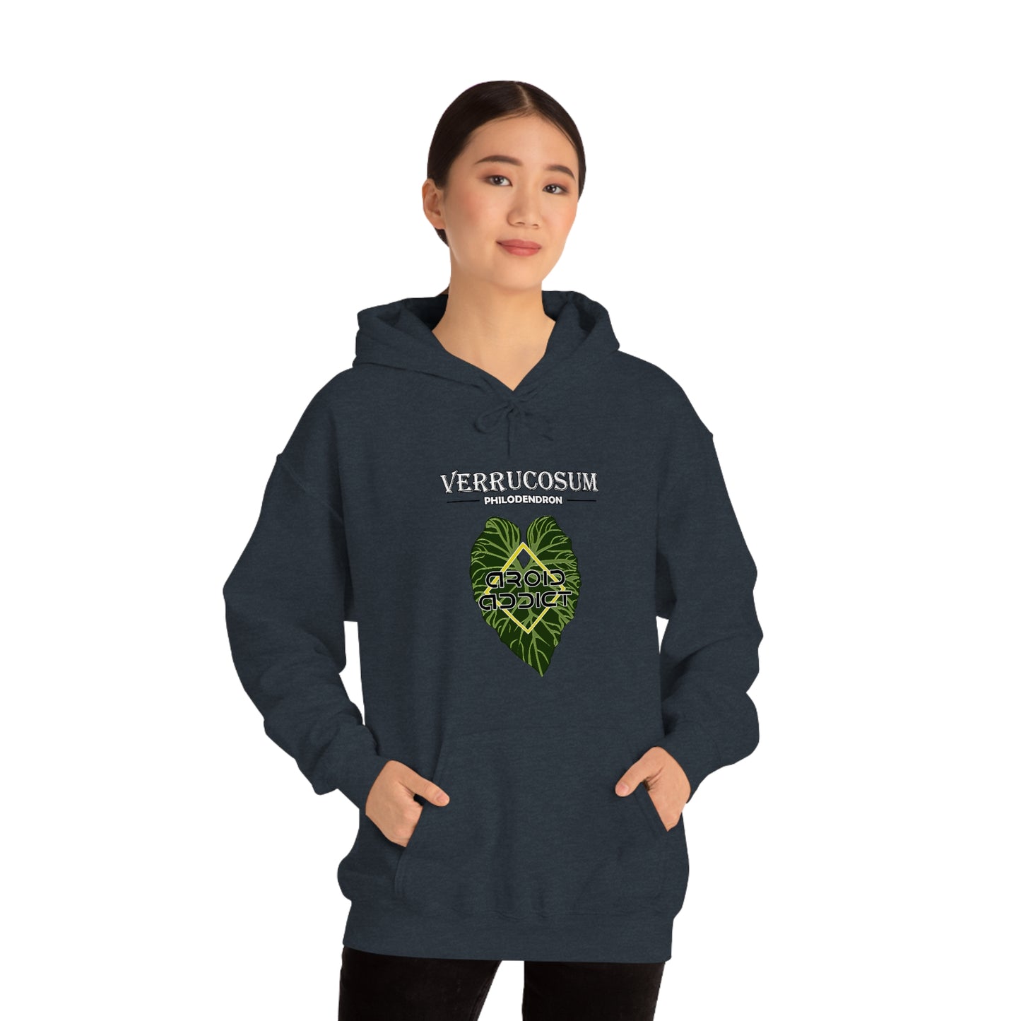 Philodendron Verrucosum Unisex Heavy Blend™ Hooded Sweatshirt