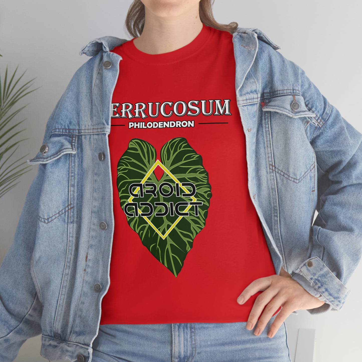 Philodendron Verrucosum Lovers Unisex Heavy Cotton Tee